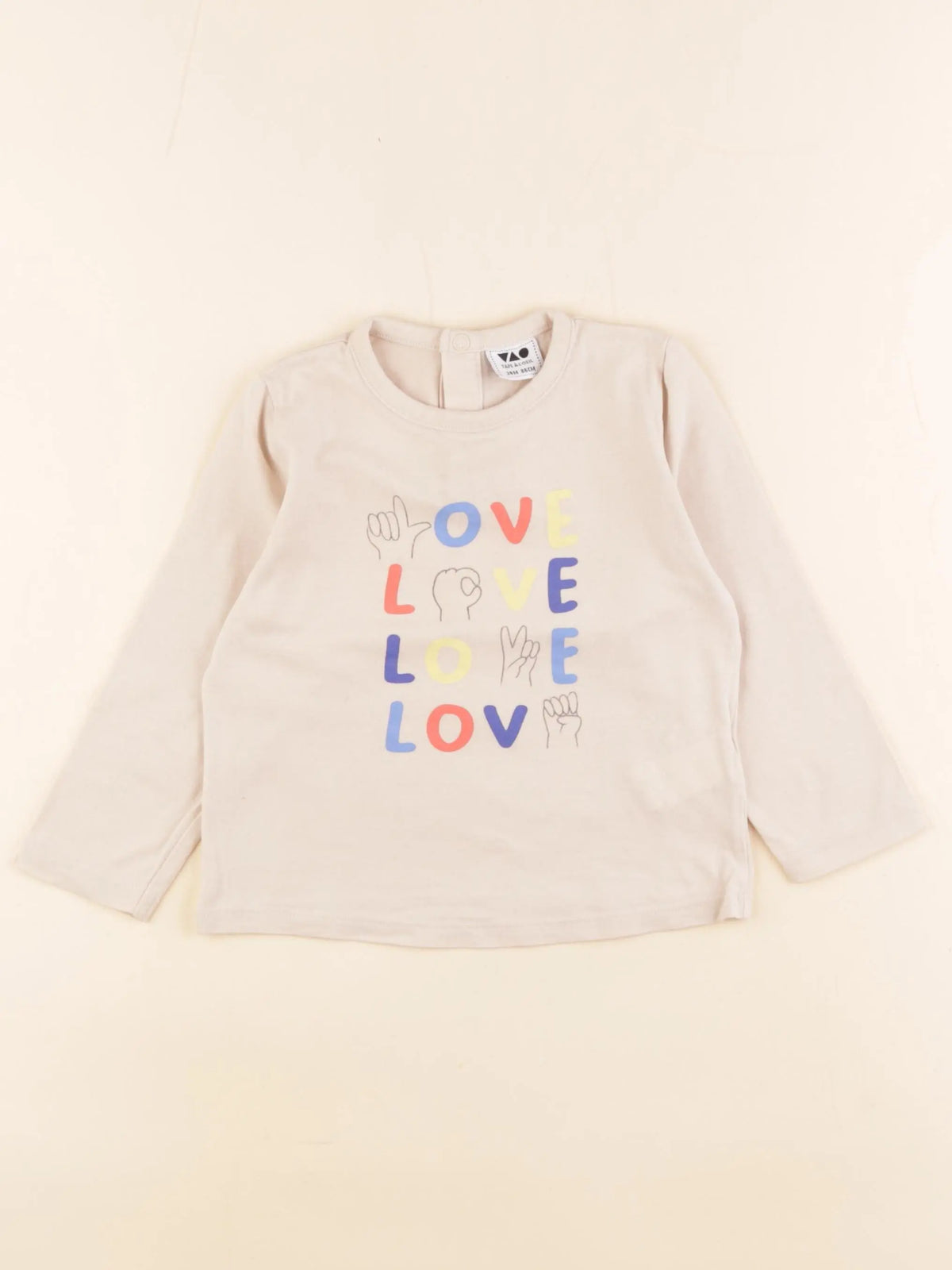 Tape à l'oeil - tee-shirt beige - 24 mois
