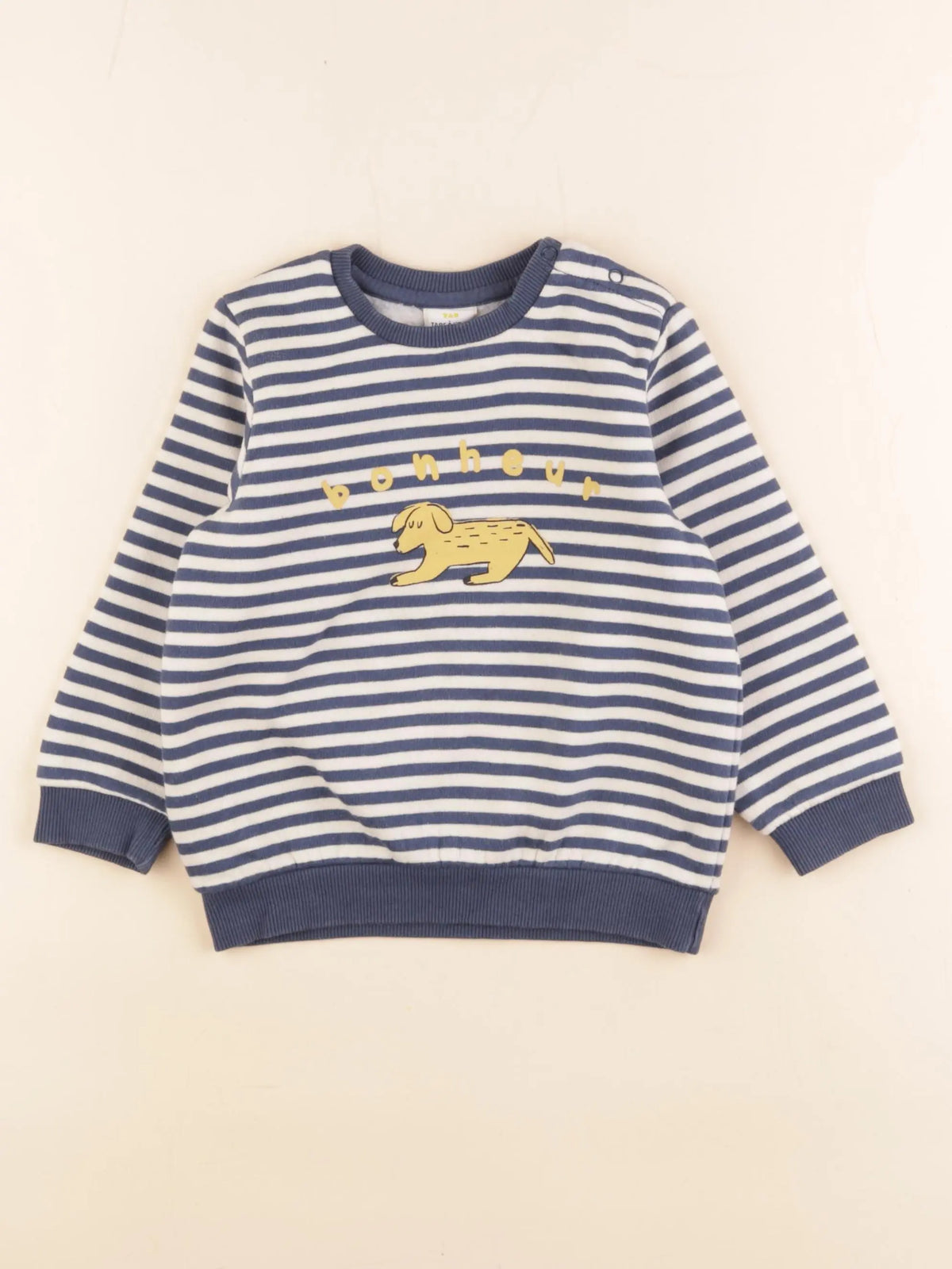 Tape à l'oeil - sweat beige, bleu - 24 mois