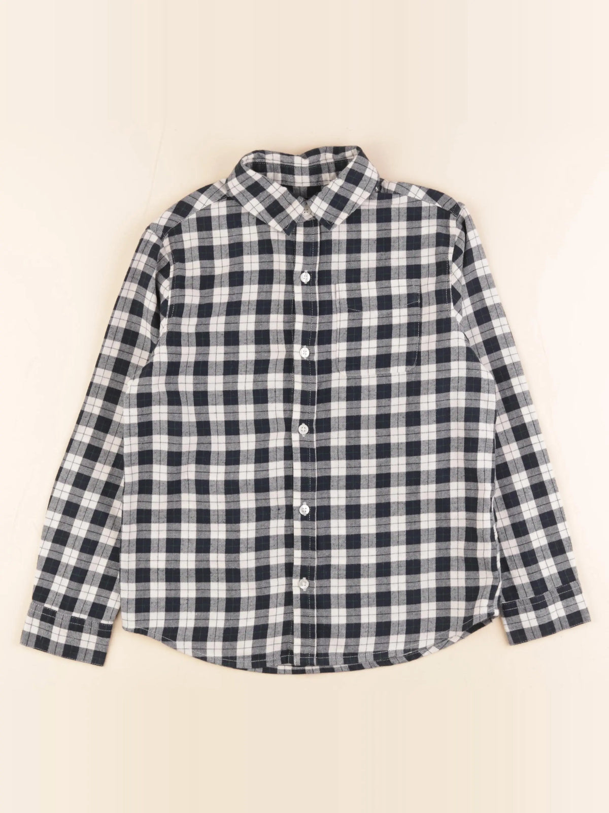 Monoprix - chemise bleu - 8 ans
