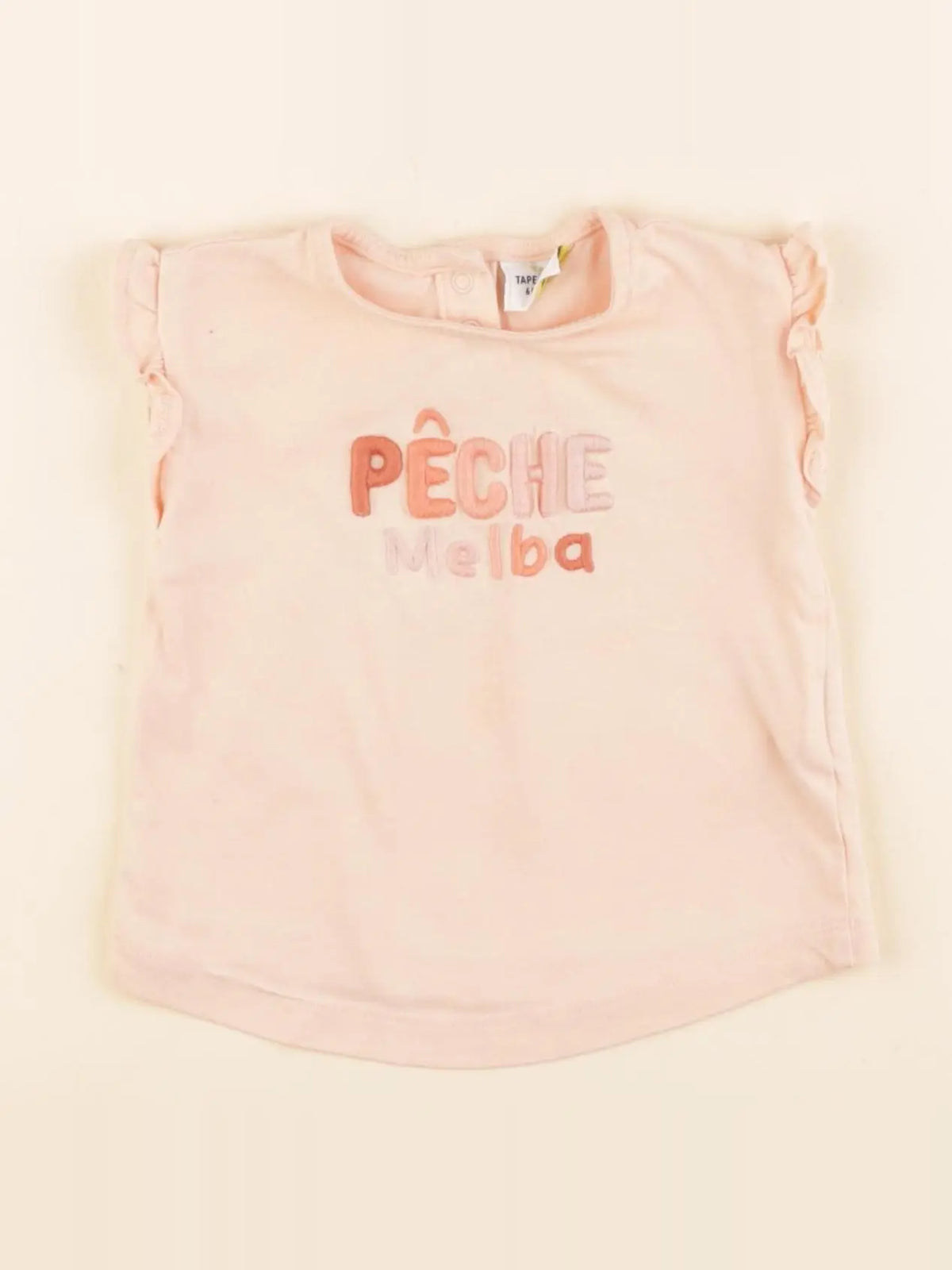 Tape à l'oeil - tee-shirt rose - 6 mois