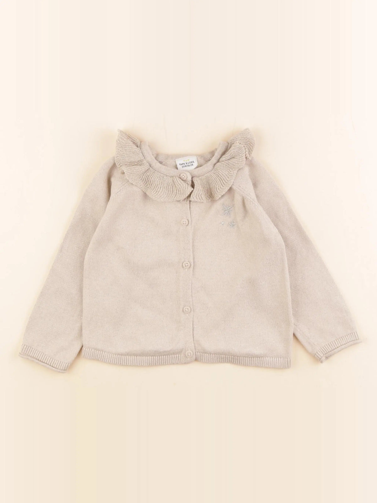 Tape à l'oeil - gilet marron, or - 24 mois