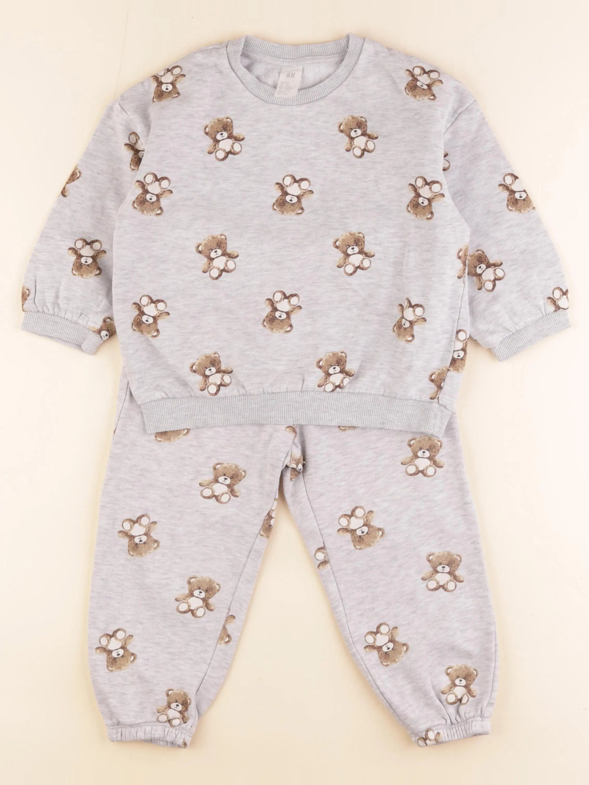 H&M - ensemble gris - 2/3 ans
