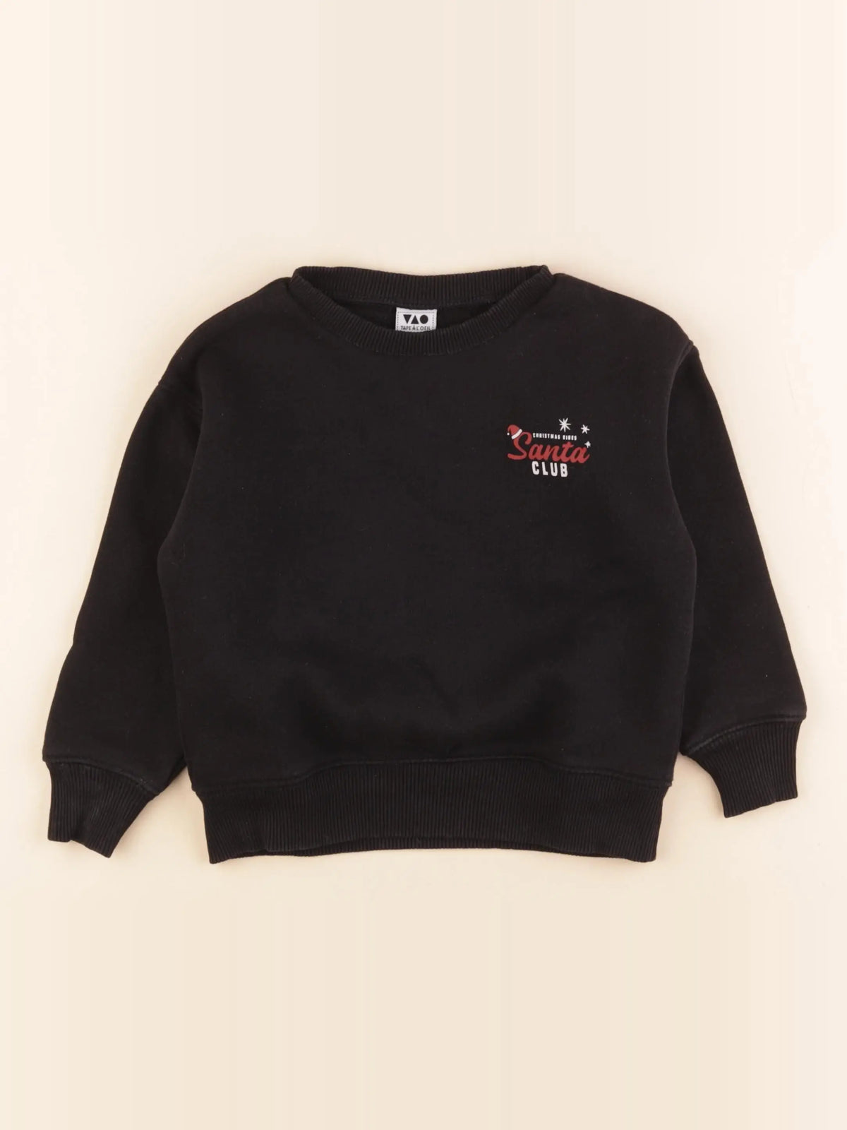 Tape à l'oeil - sweat imprimé au dos noir - 3 ans
