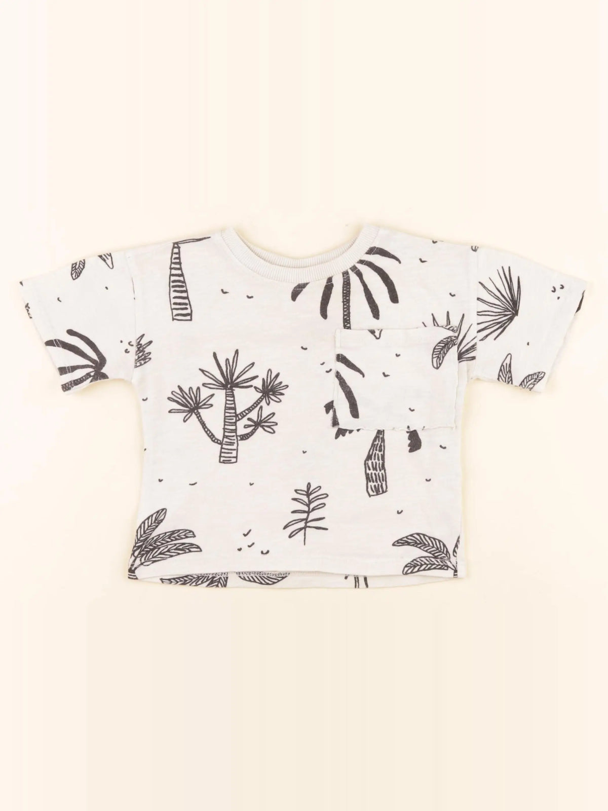 Zara - tee-shirt beige - 9/12 mois