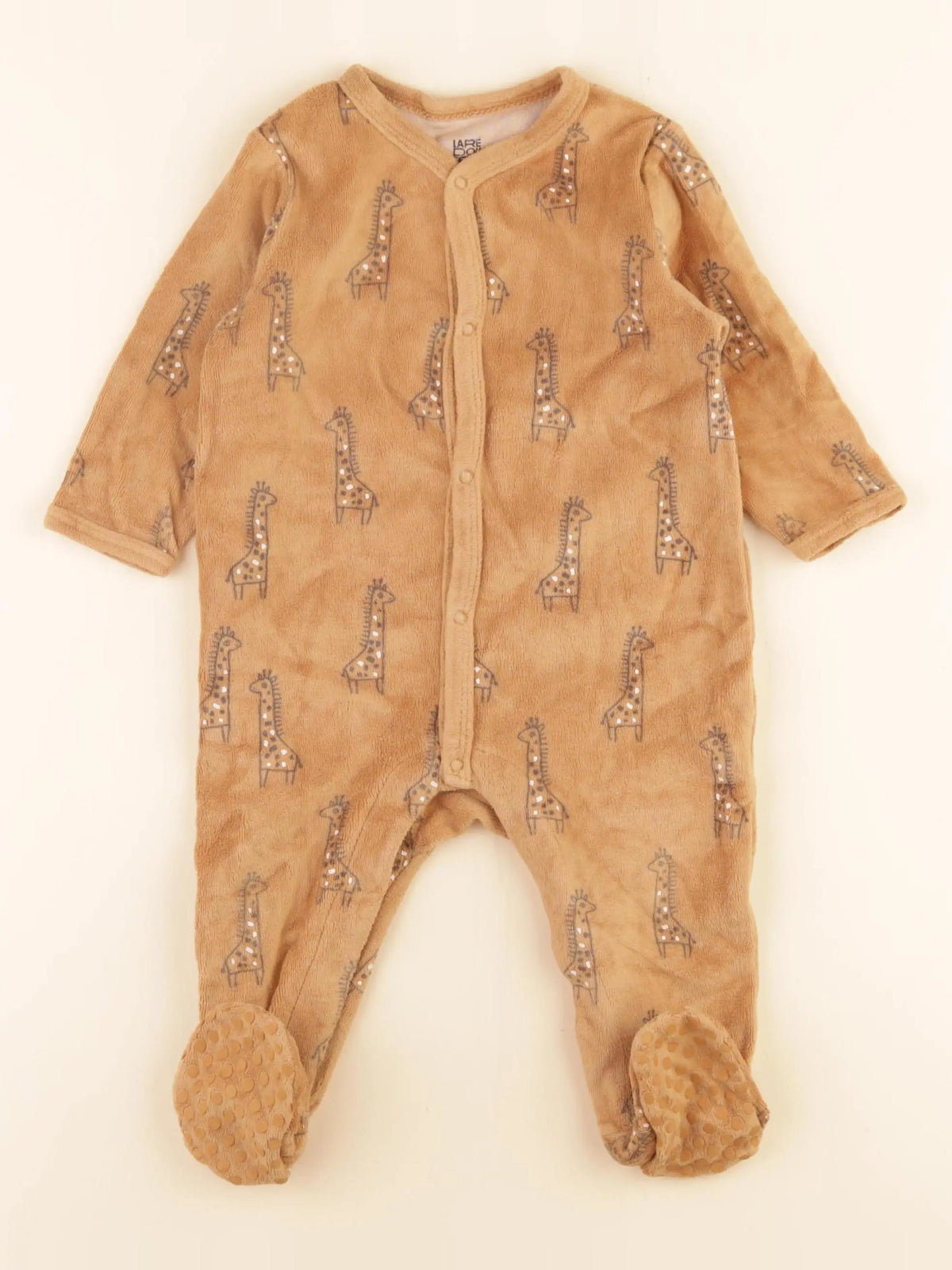 La Redoute - pyjama velours marron - 12 mois