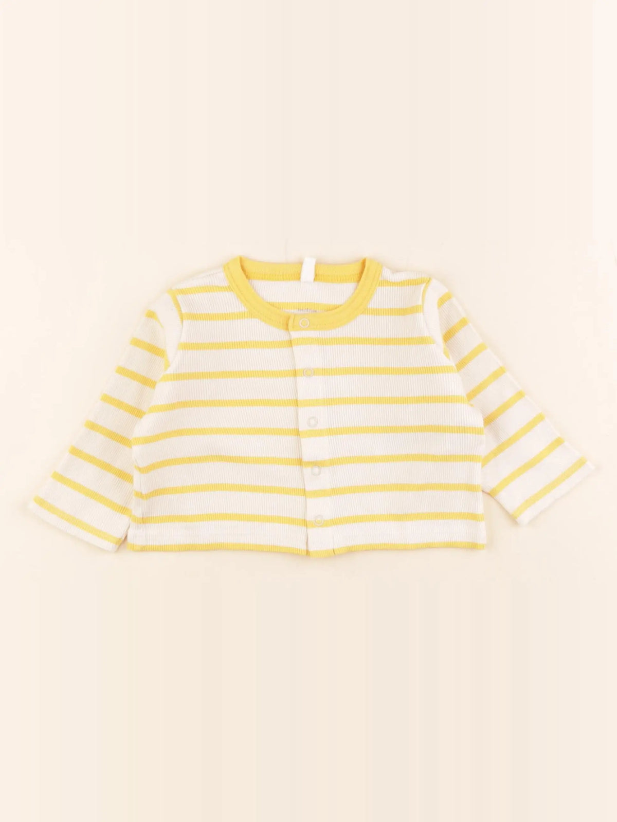 Petit Bateau - gilet jaune - 6 mois
