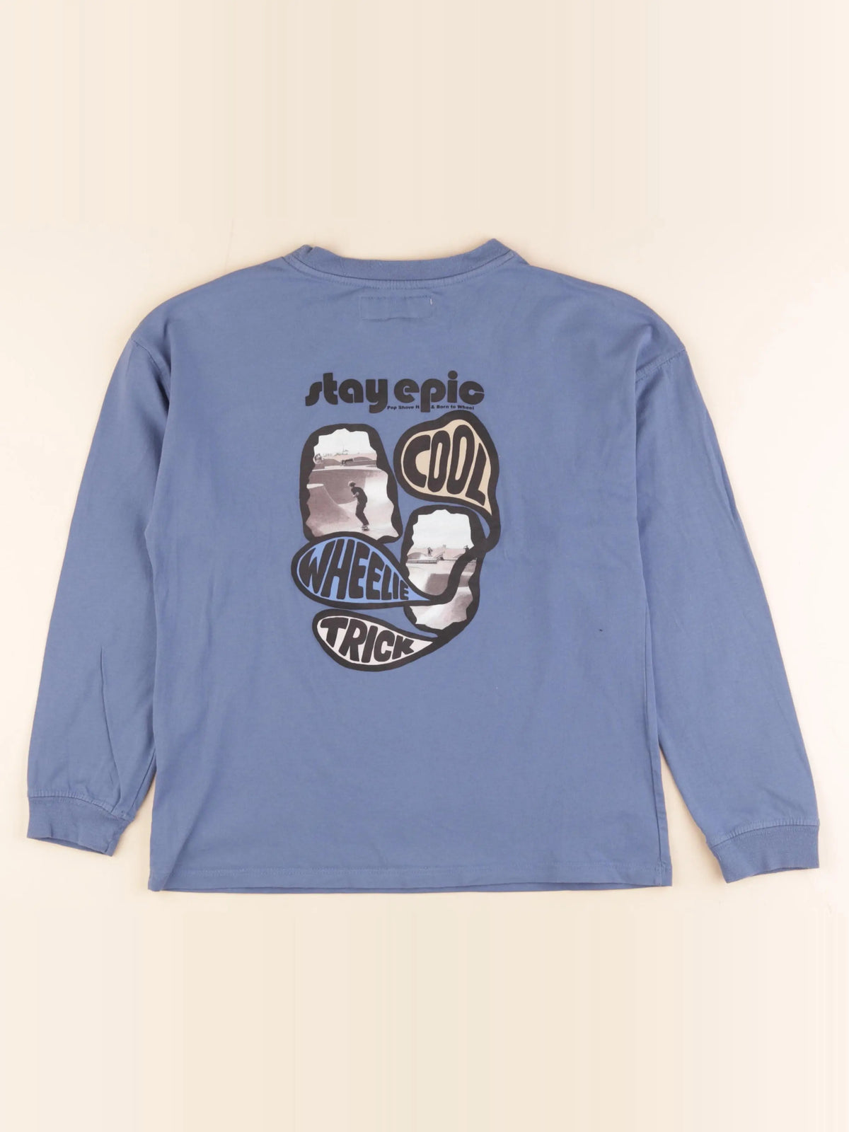 Zara - tee-shirt bleu - 9/10 ans
