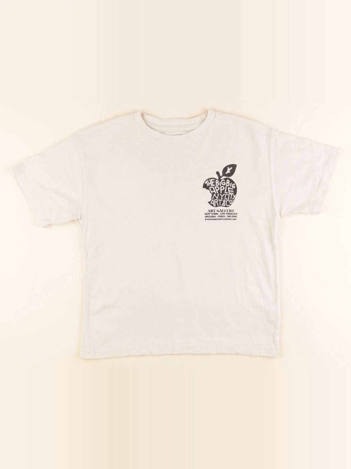 Zara - tee-shirt beige - 8/9 ans