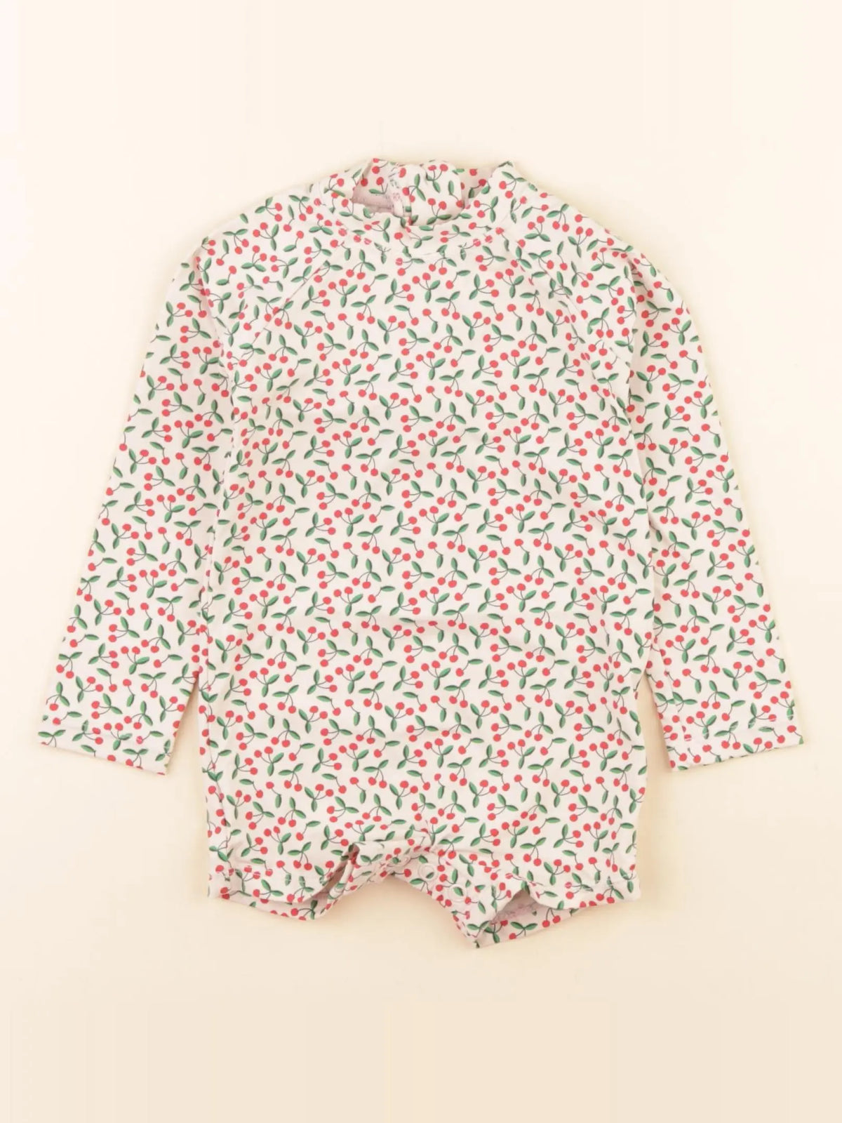 Boutchou - combi de bain beige, rouge - 12 mois