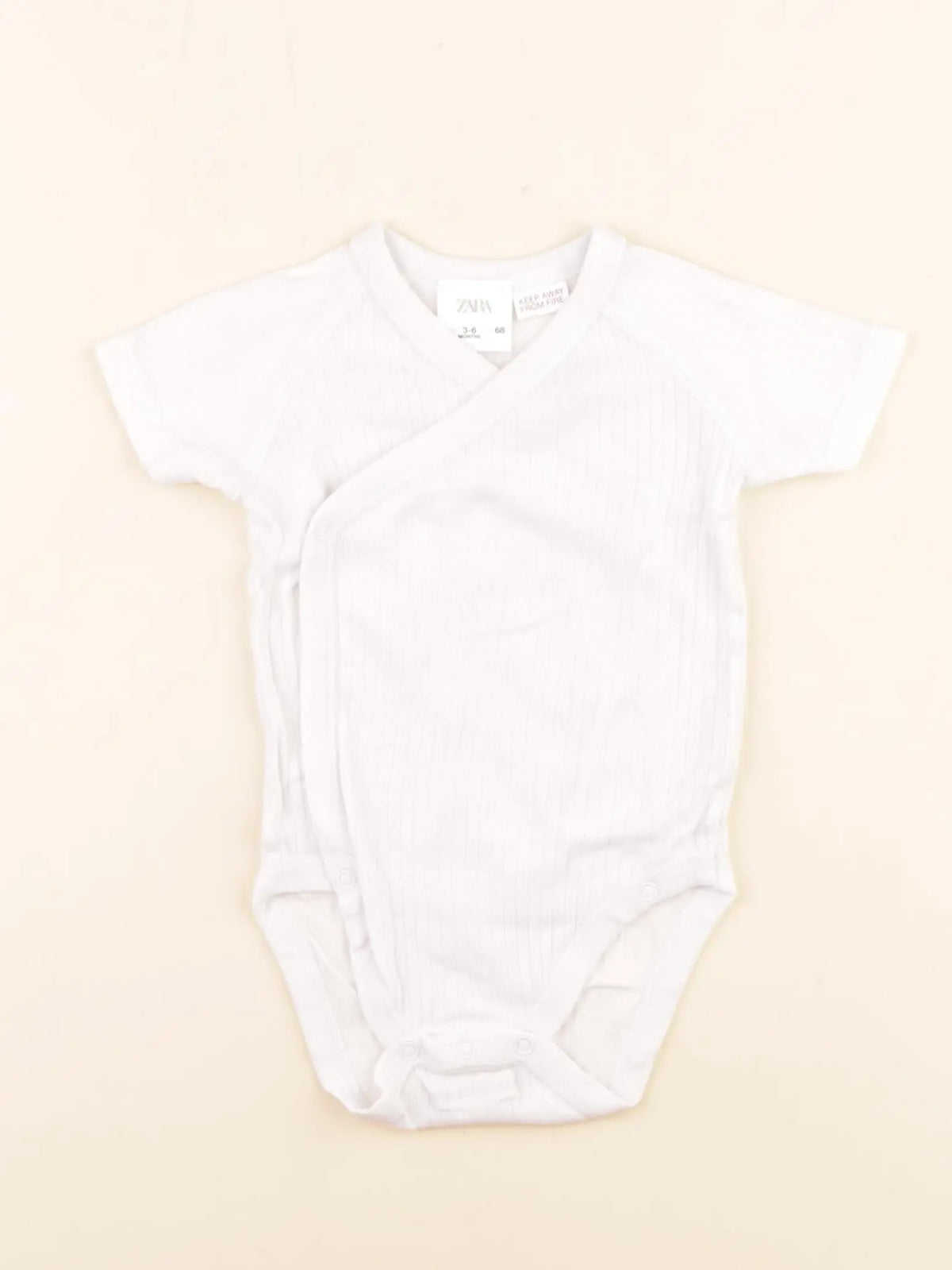 Zara - body blanc - 3/6 mois