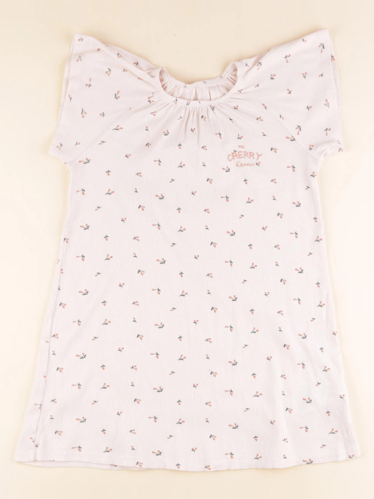 Vertbaudet - chemise de nuit coton rose - 10 ans