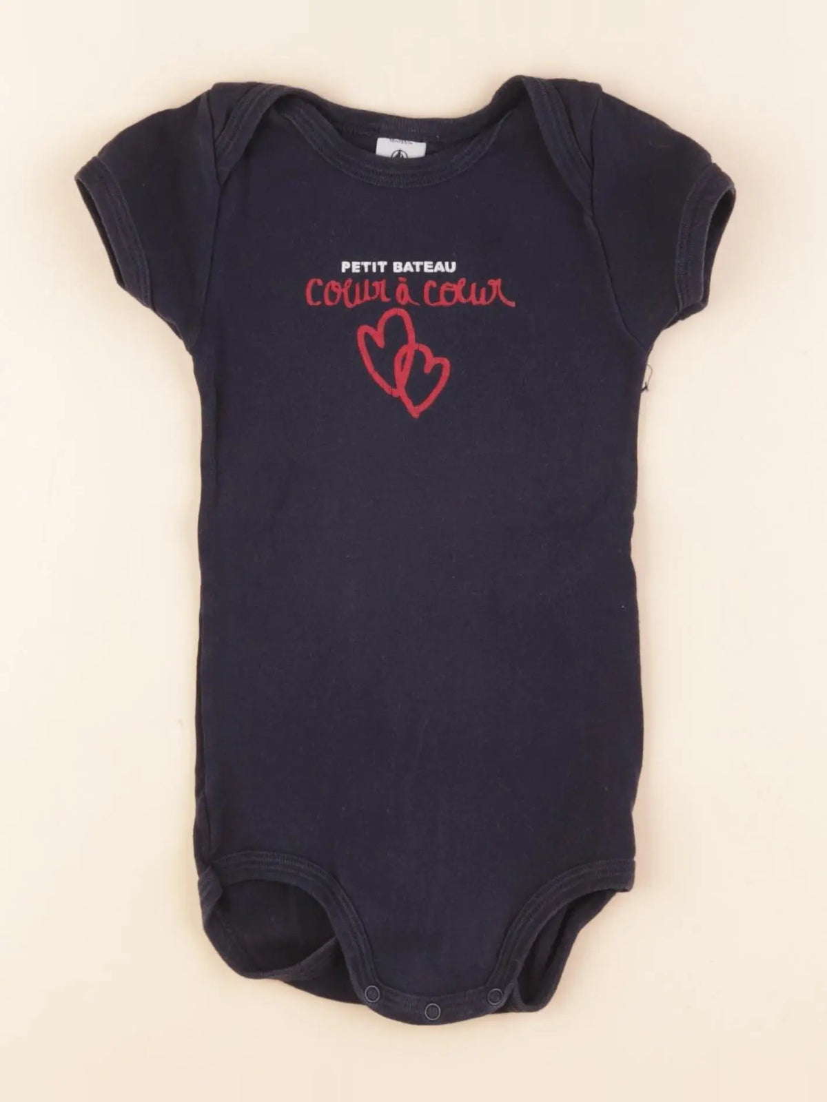 Petit Bateau - body bleu - 18 mois