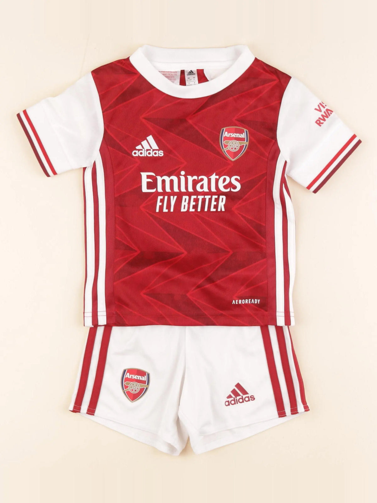 Adidas - ensemble blanc, rouge - 18/24 mois