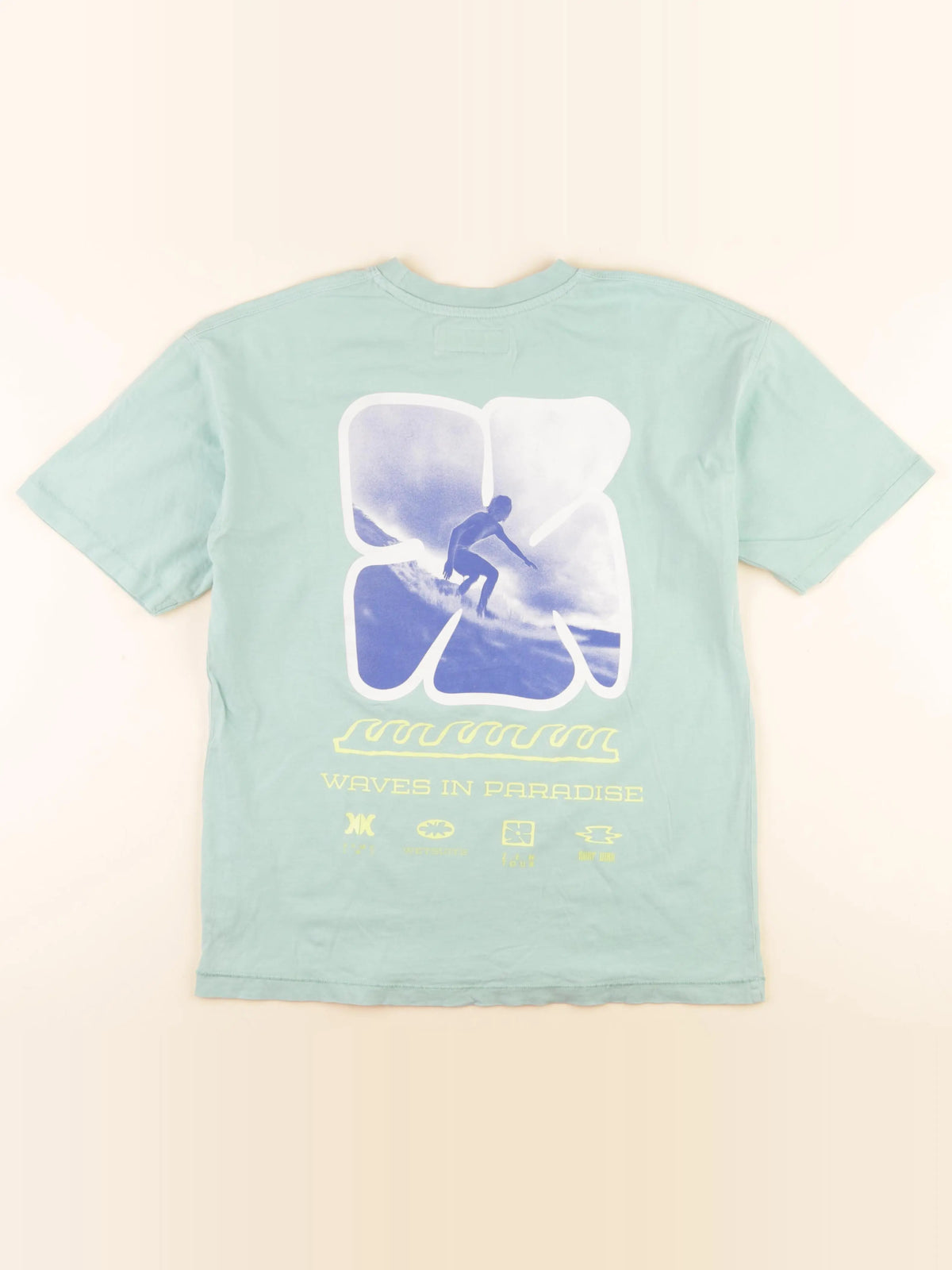 Zara - tee-shirt imprimé au dos vert - 9/10 ans