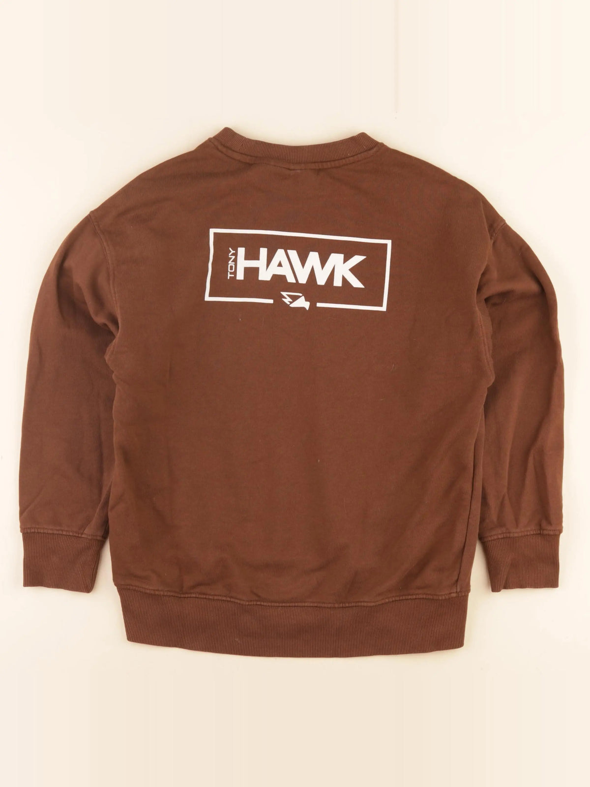 Zara - sweat imprimé au dos marron - 9/10 ans