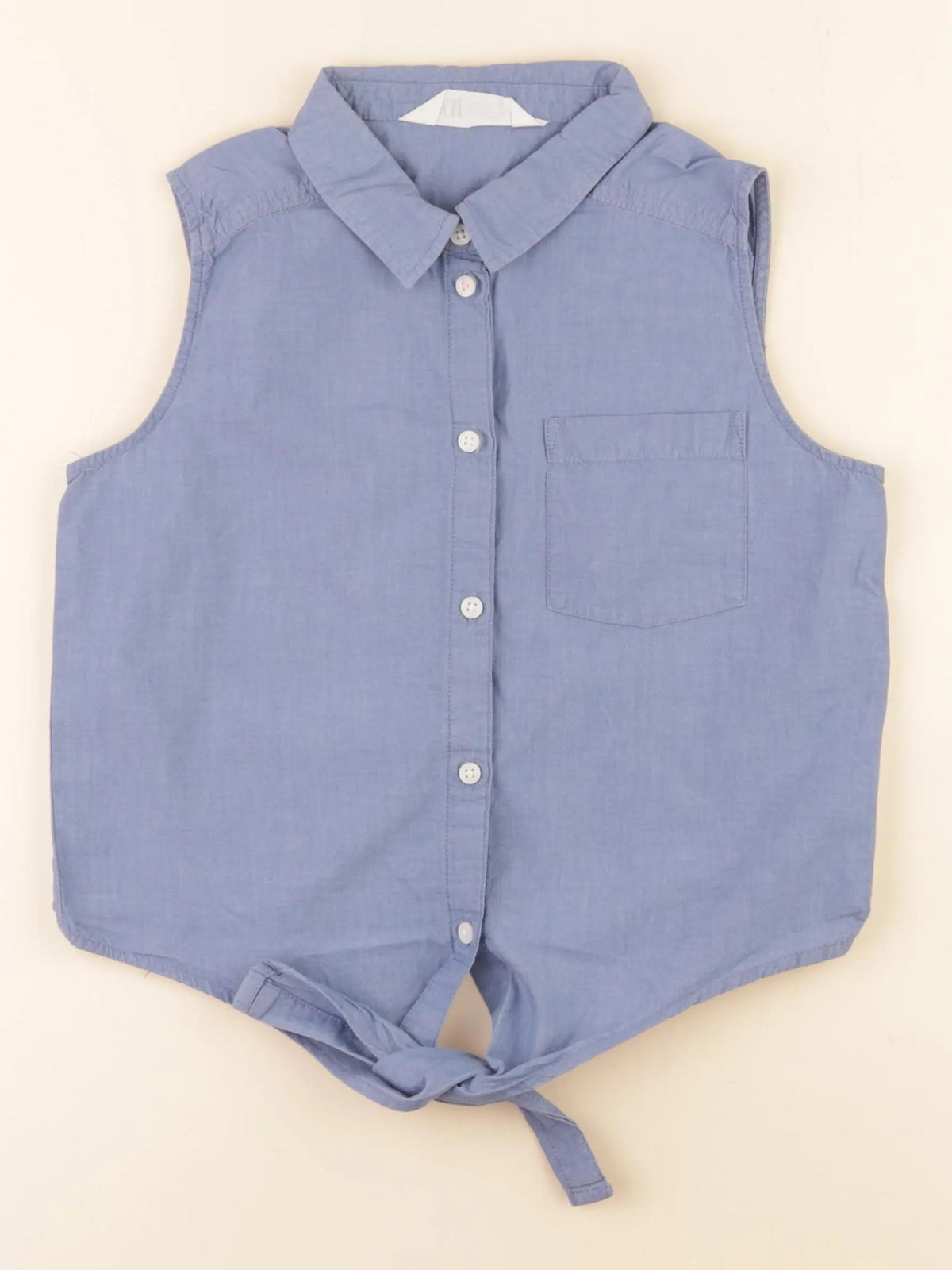 H&M - blouse bleu - 11/12 ans