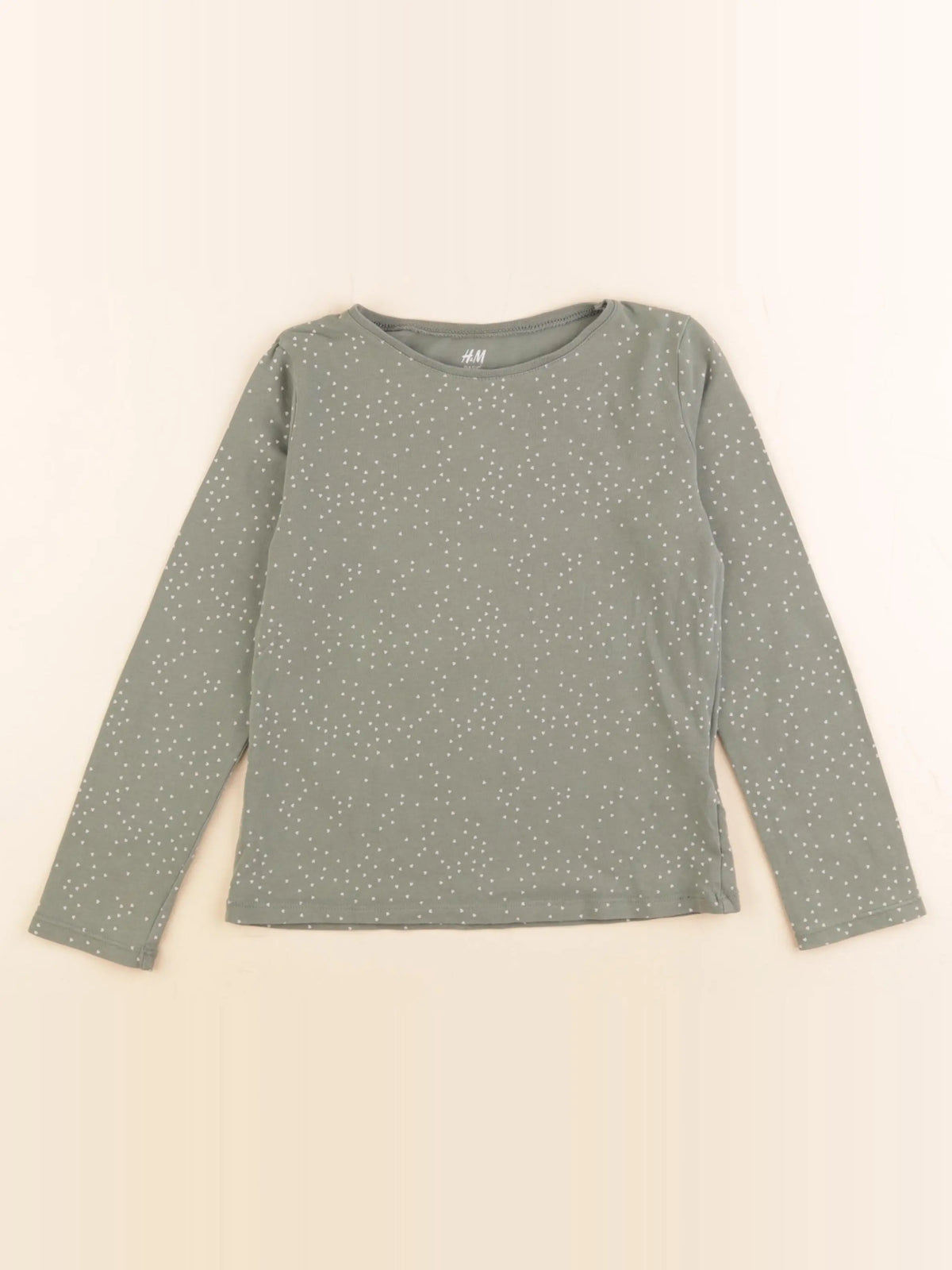 H&M - tee-shirt vert - 6/8 ans