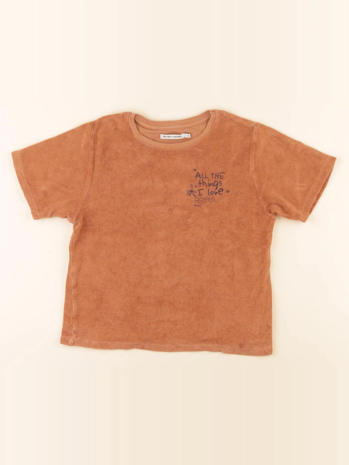 The new society - tee-shirt orange - 6 ans