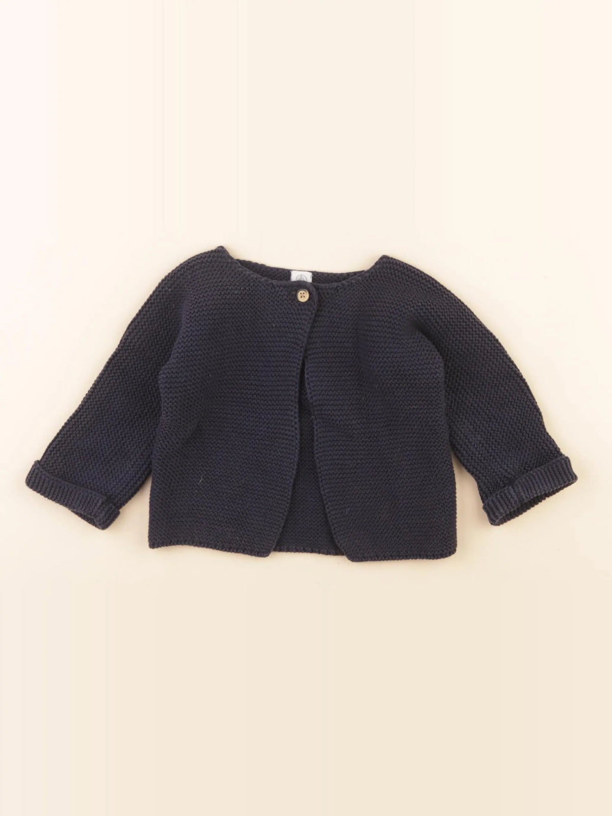 Petit Bateau - gilet bleu - 12 mois