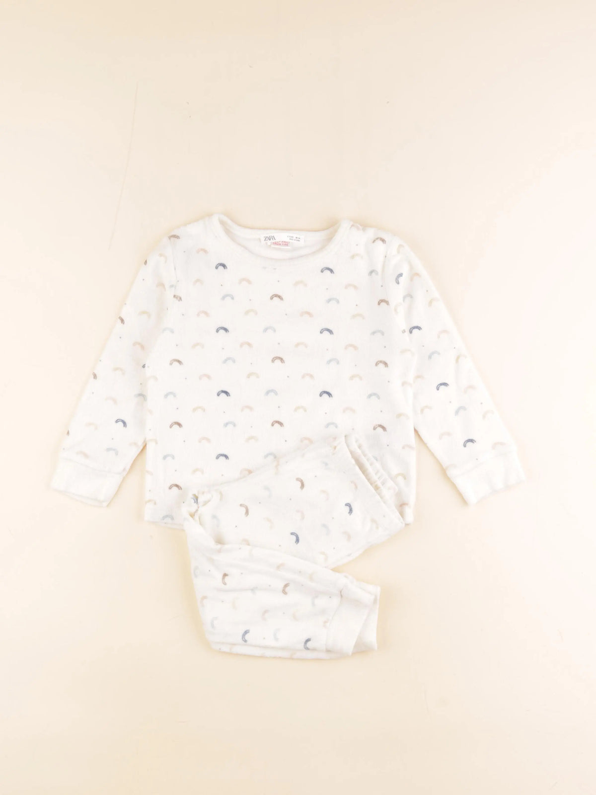 Zara - pyjama velours blanc - 3 ans