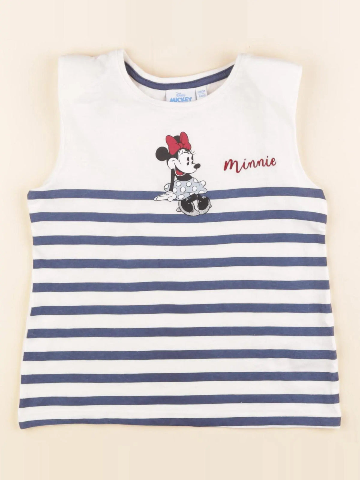 Vertbaudet - tee-shirt bleu, blanc - 6 ans