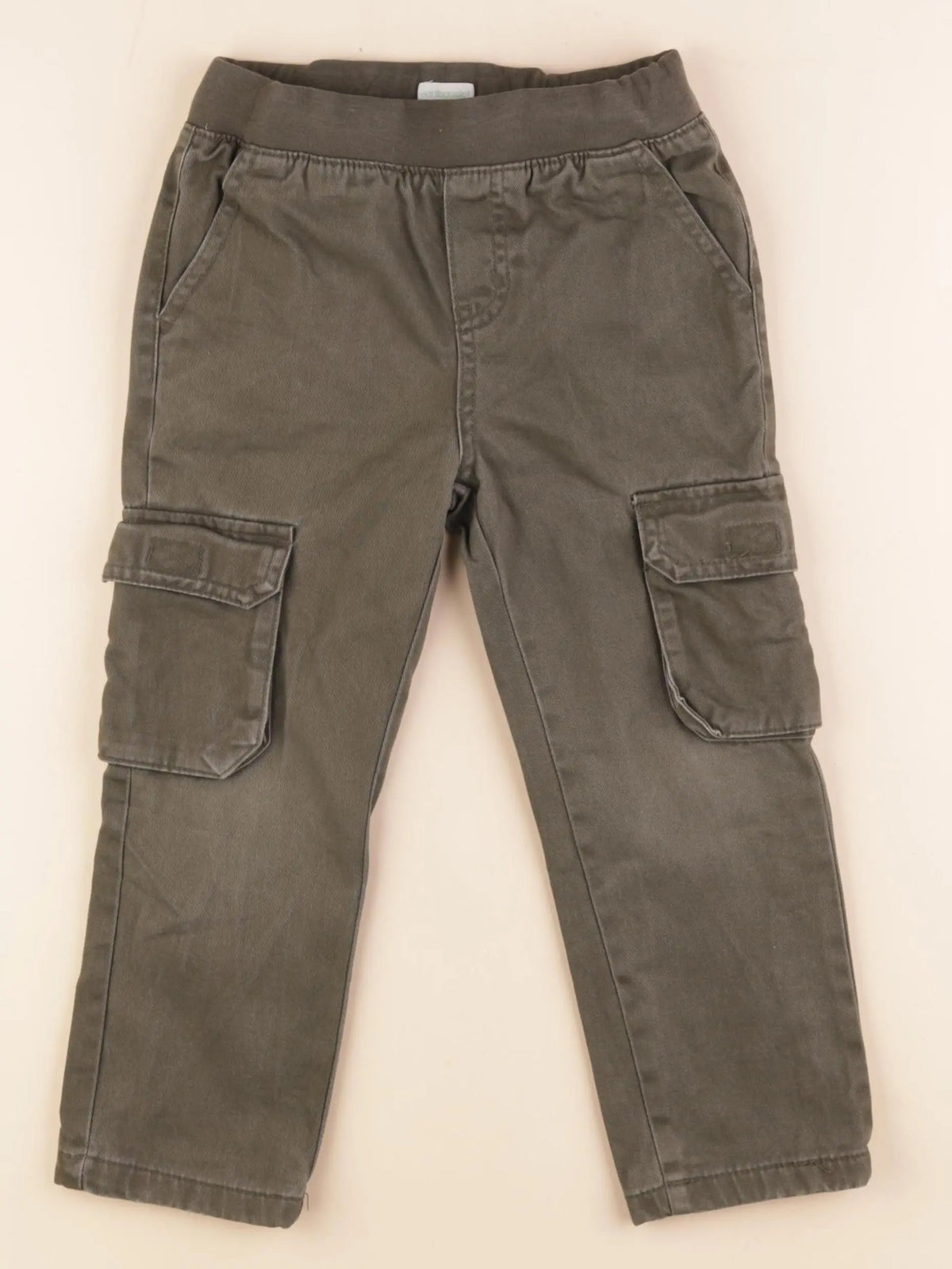 Vertbaudet - pantalon doublé vert - 4 ans