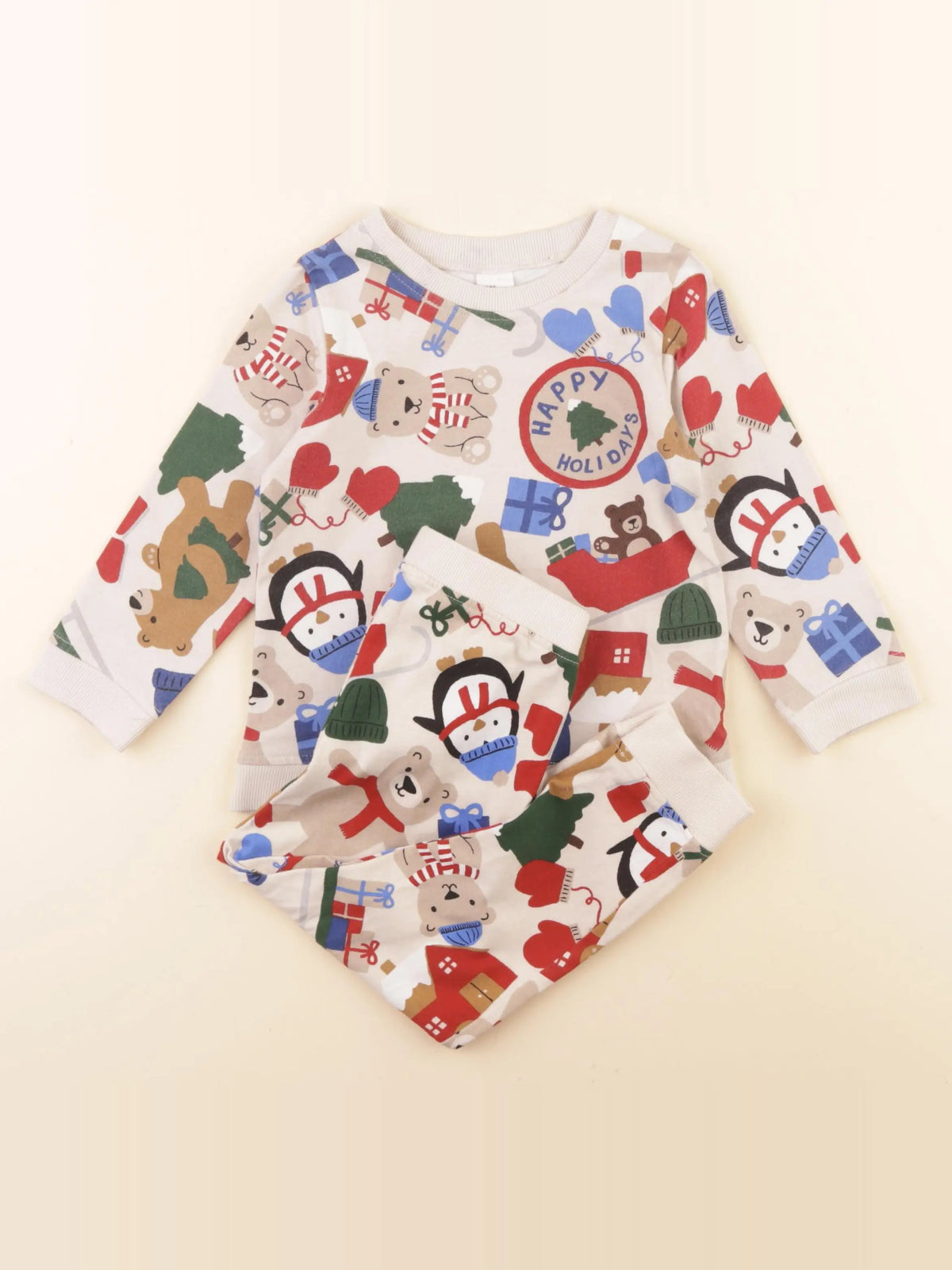 H&M - pyjama coton multicolore - 2/3 ans