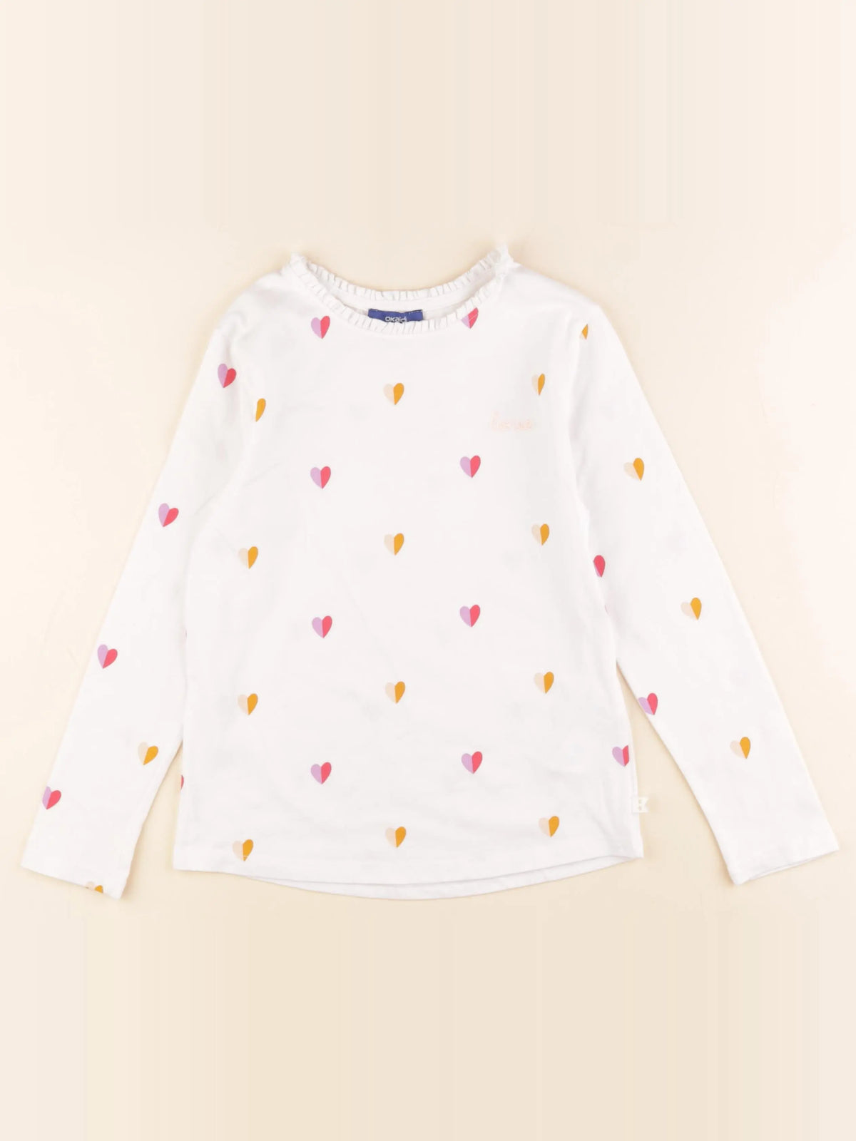 Okaidi - tee-shirt blanc - 8 ans