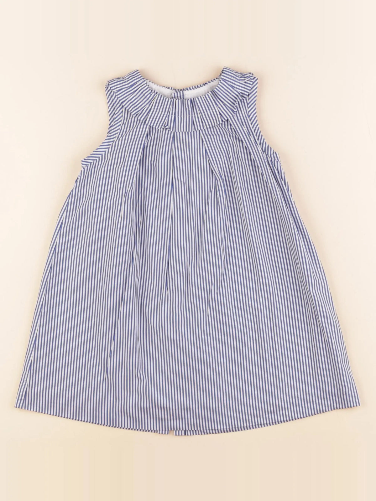 Jacadi - robe blanc, bleu - 36 mois