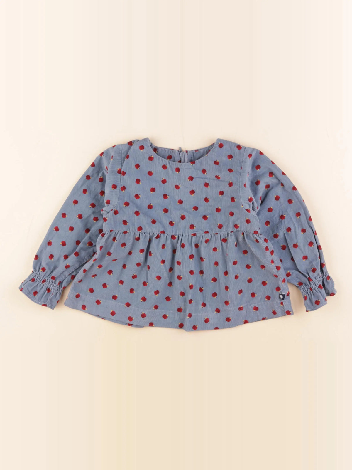Petit Bateau - blouse bleu - 3 ans