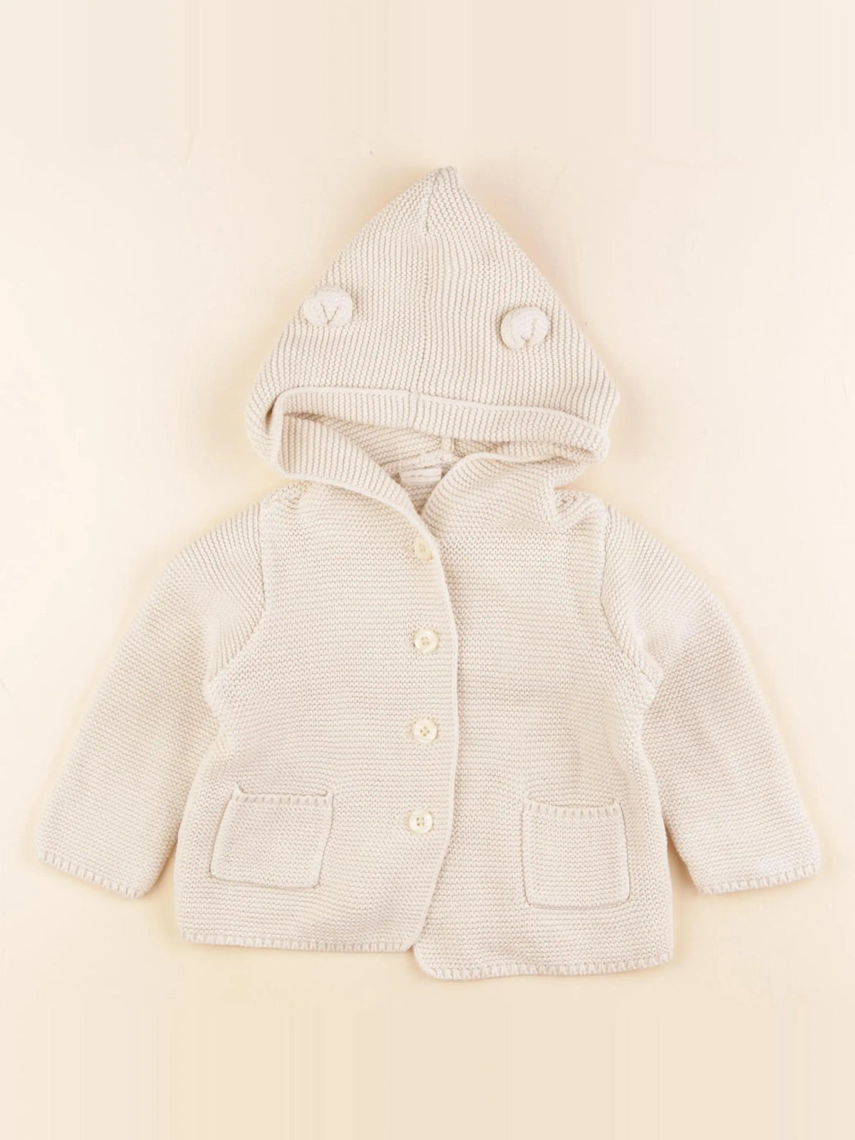 GAP - gilet blanc - 18/24 mois