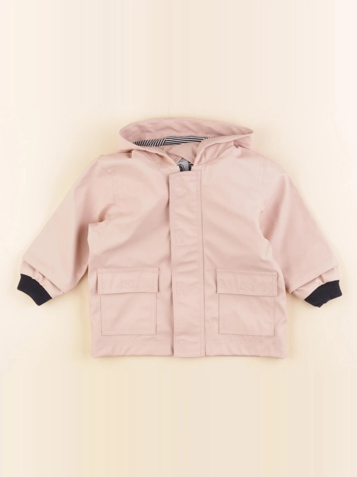 Petit Bateau - imperméable rose - 6 mois