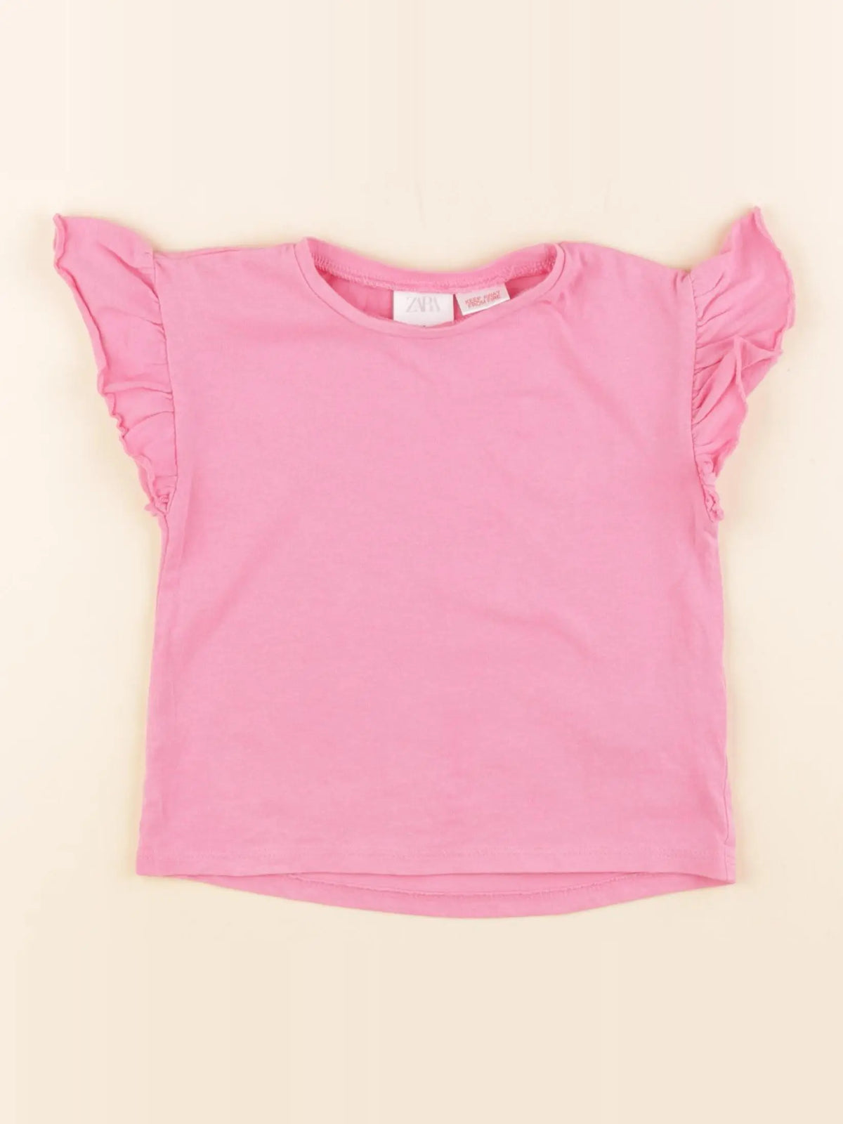Zara - tee-shirt rose - 12/18 mois