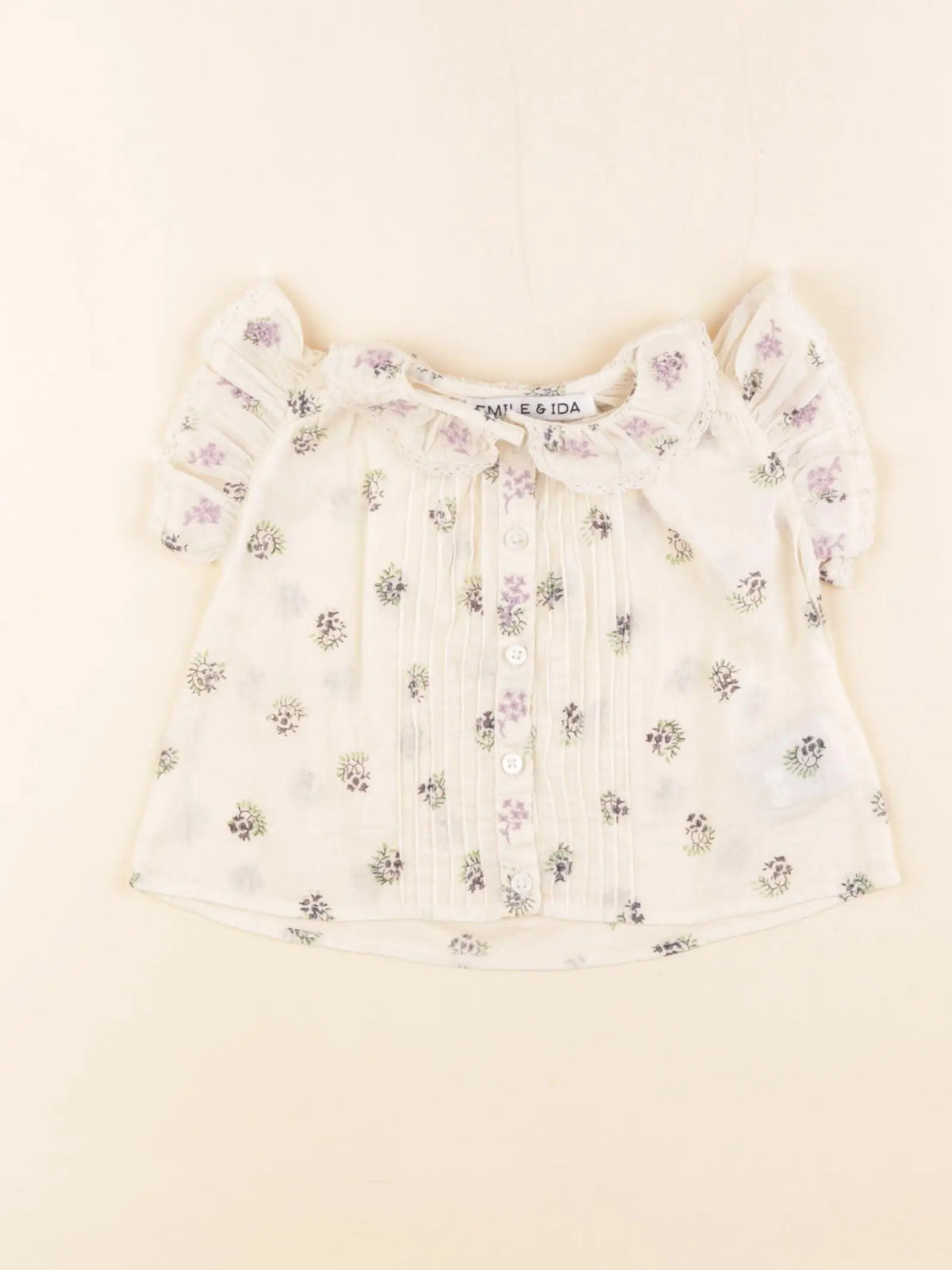 Emile et Ida - chemise multicolore - 6 mois