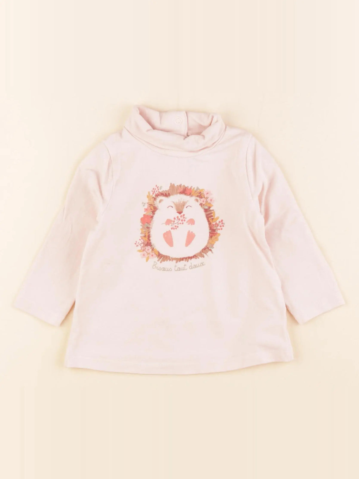 Tape à l'oeil - sous-pull rose - 6 mois