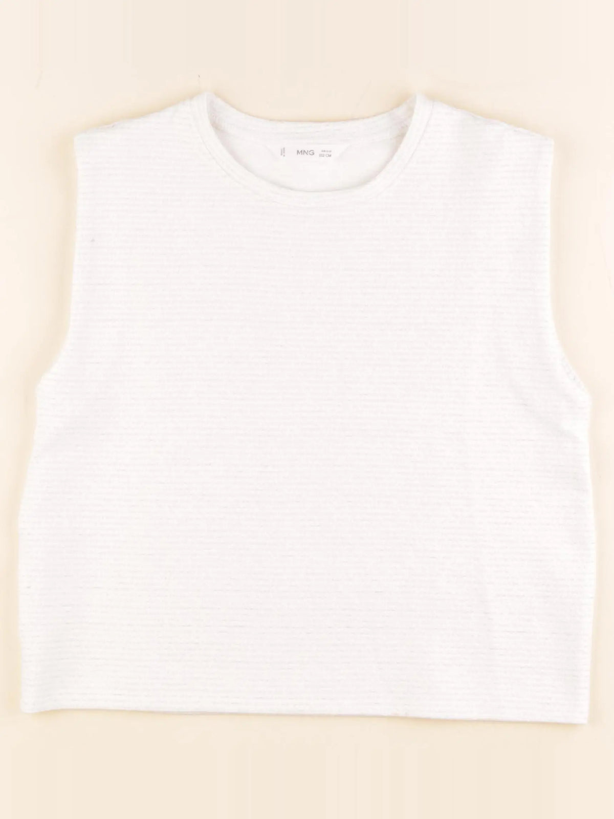 Mango - débardeur blanc, argent - 11/12 ans