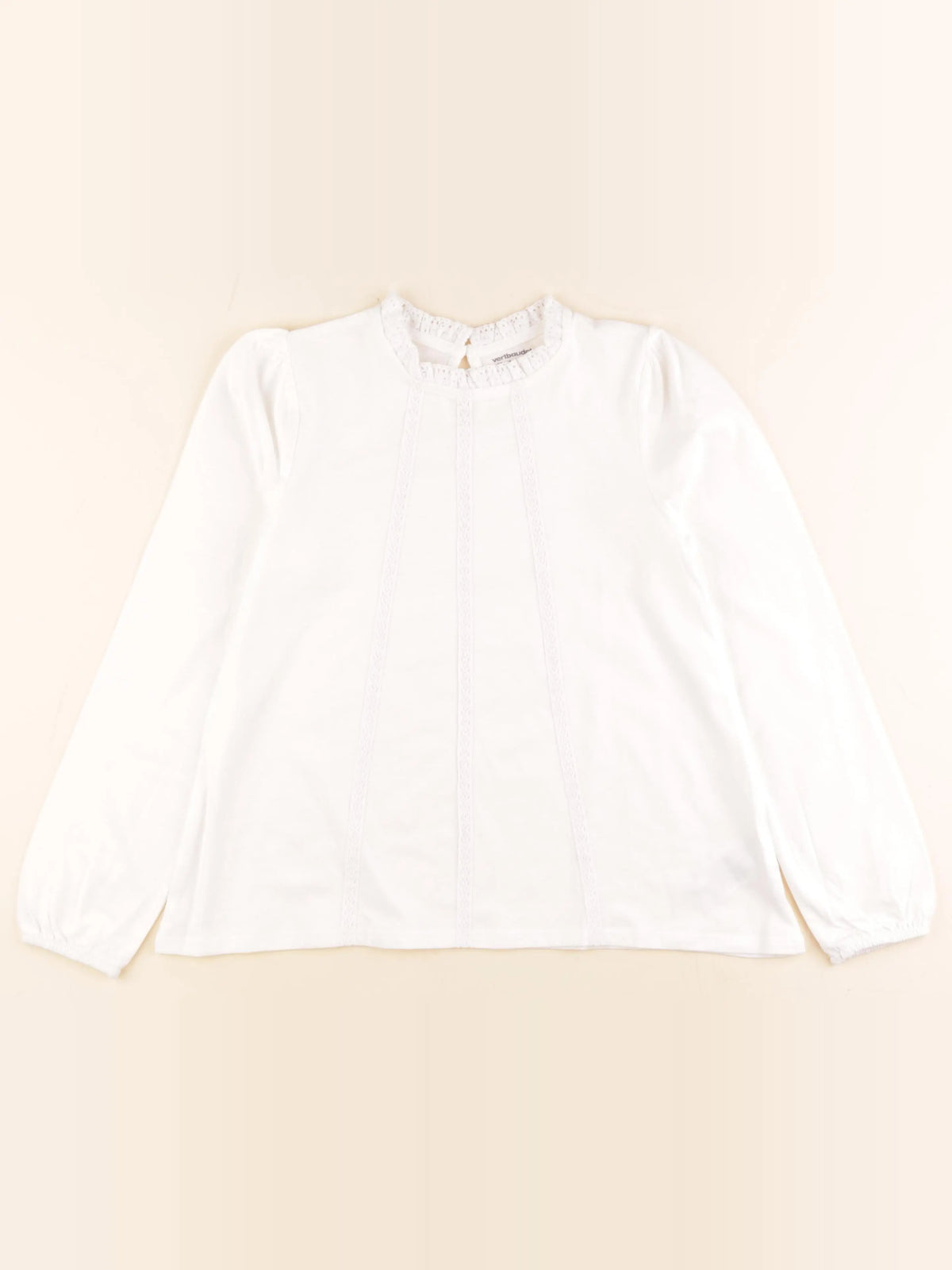 Vertbaudet - tee-shirt blanc - 10 ans