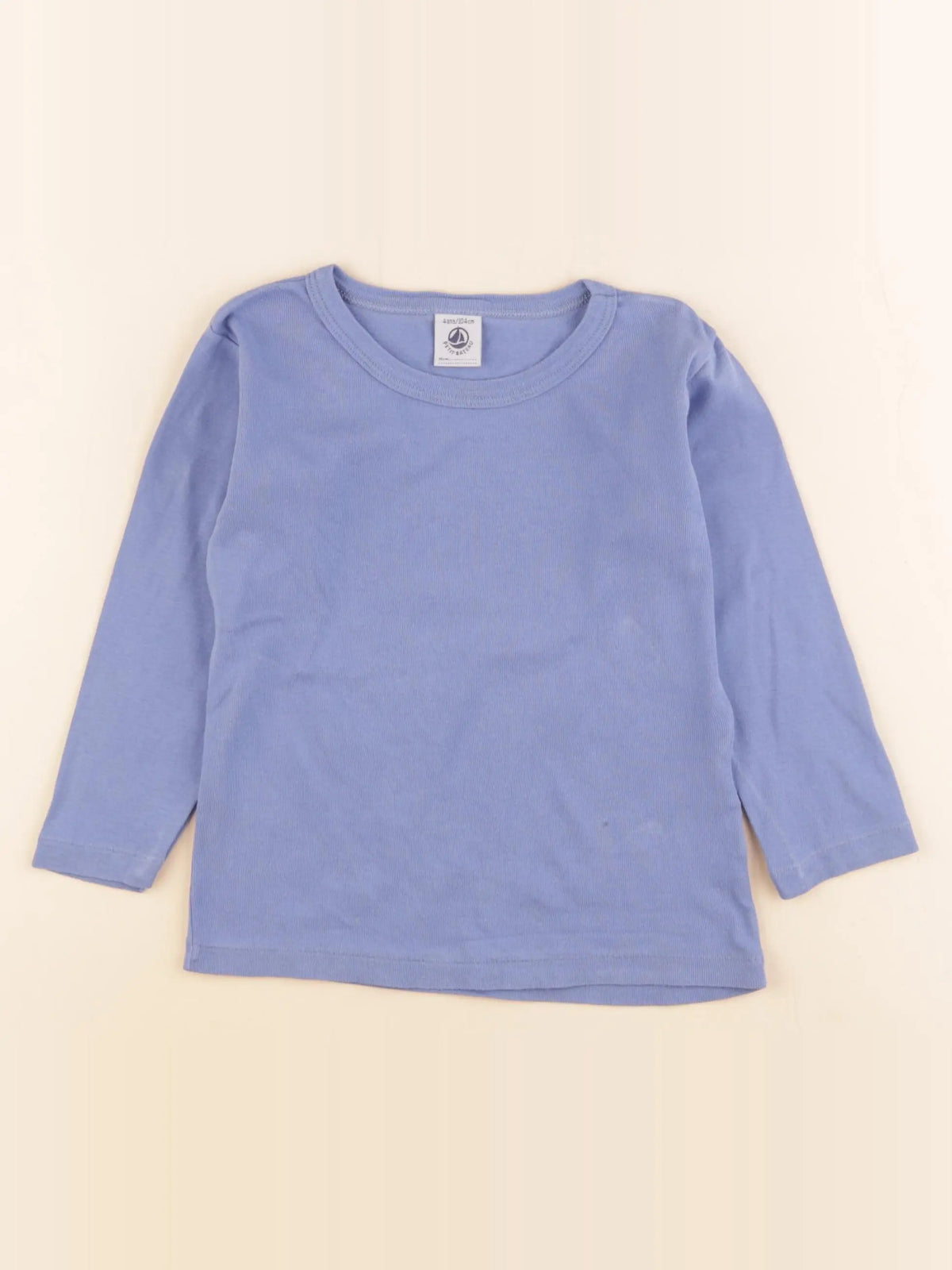 Petit Bateau - maillot de corps bleu - 4 ans