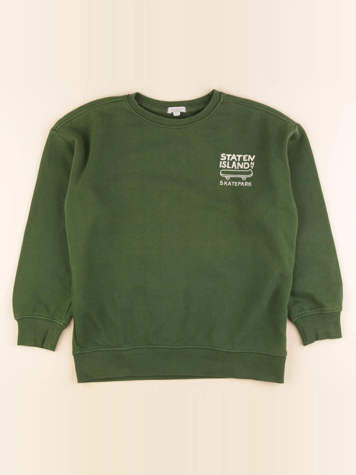 Vertbaudet - sweat vert - 10 ans
