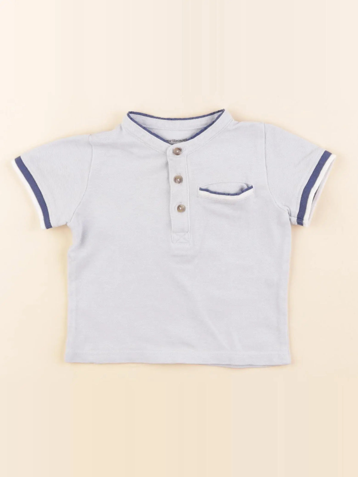 Vertbaudet - tee-shirt bleu - 9 mois