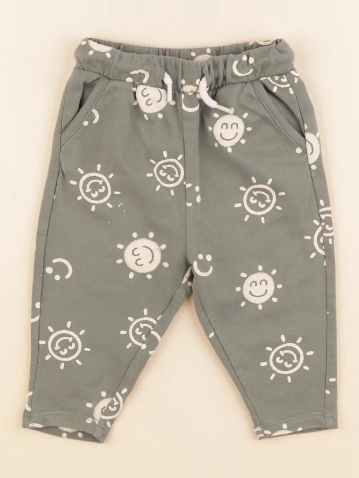 Vertbaudet - pantalon vert - 6 mois