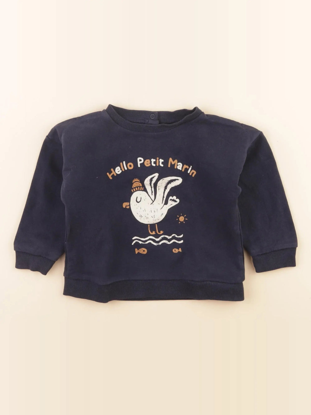 Vertbaudet - sweat bleu - 24 mois