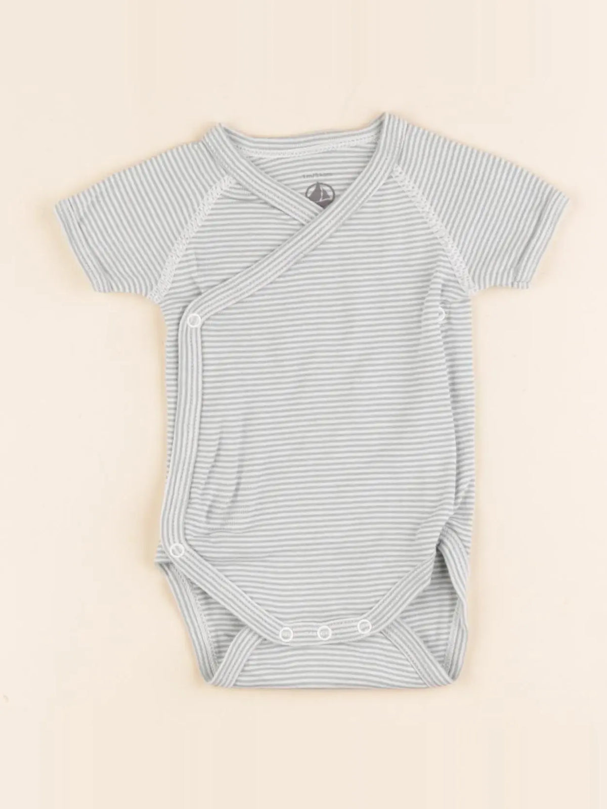 Petit Bateau - body vert - 1 mois