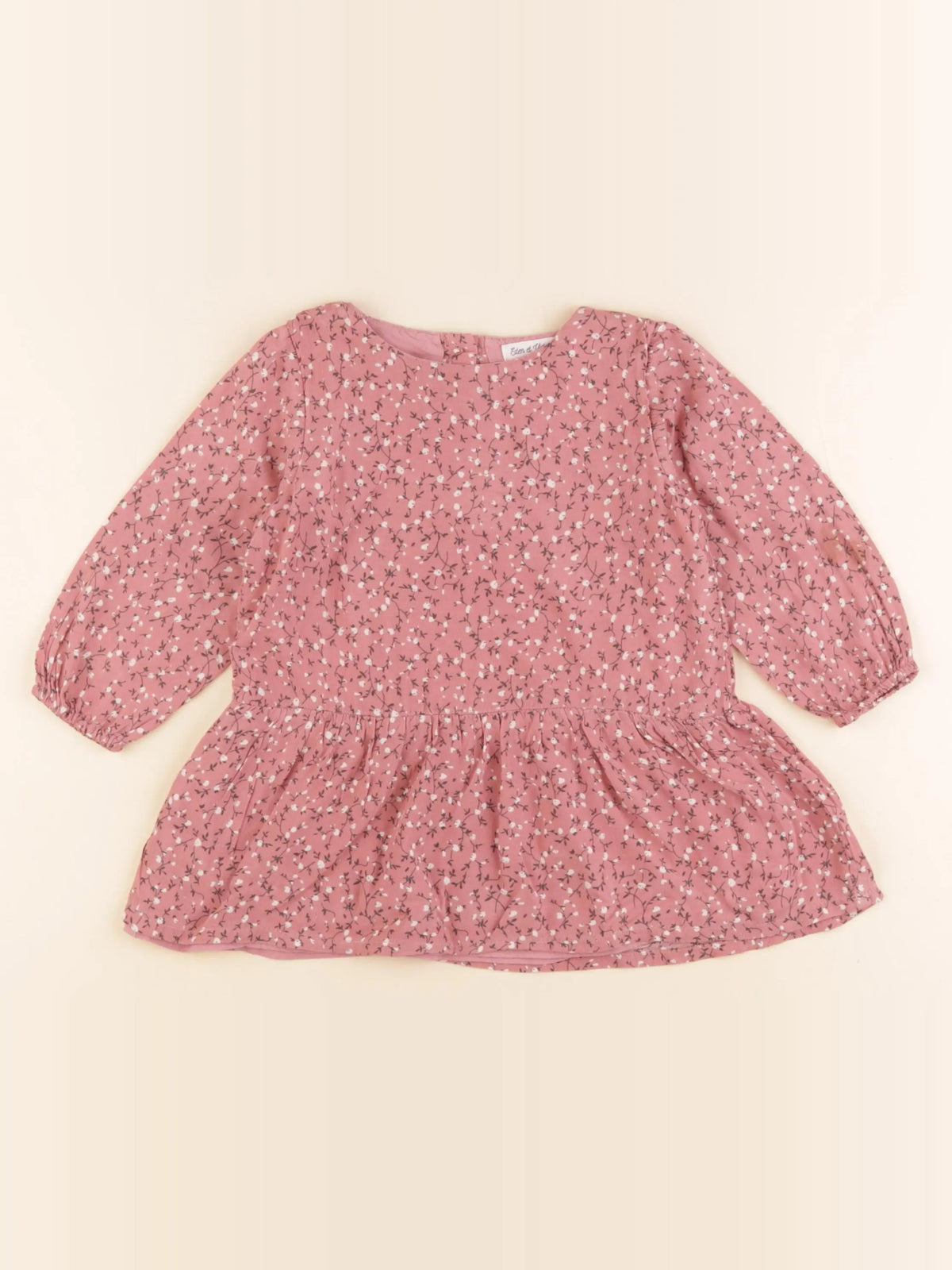 Eden & Victor - robe rose - 12 mois