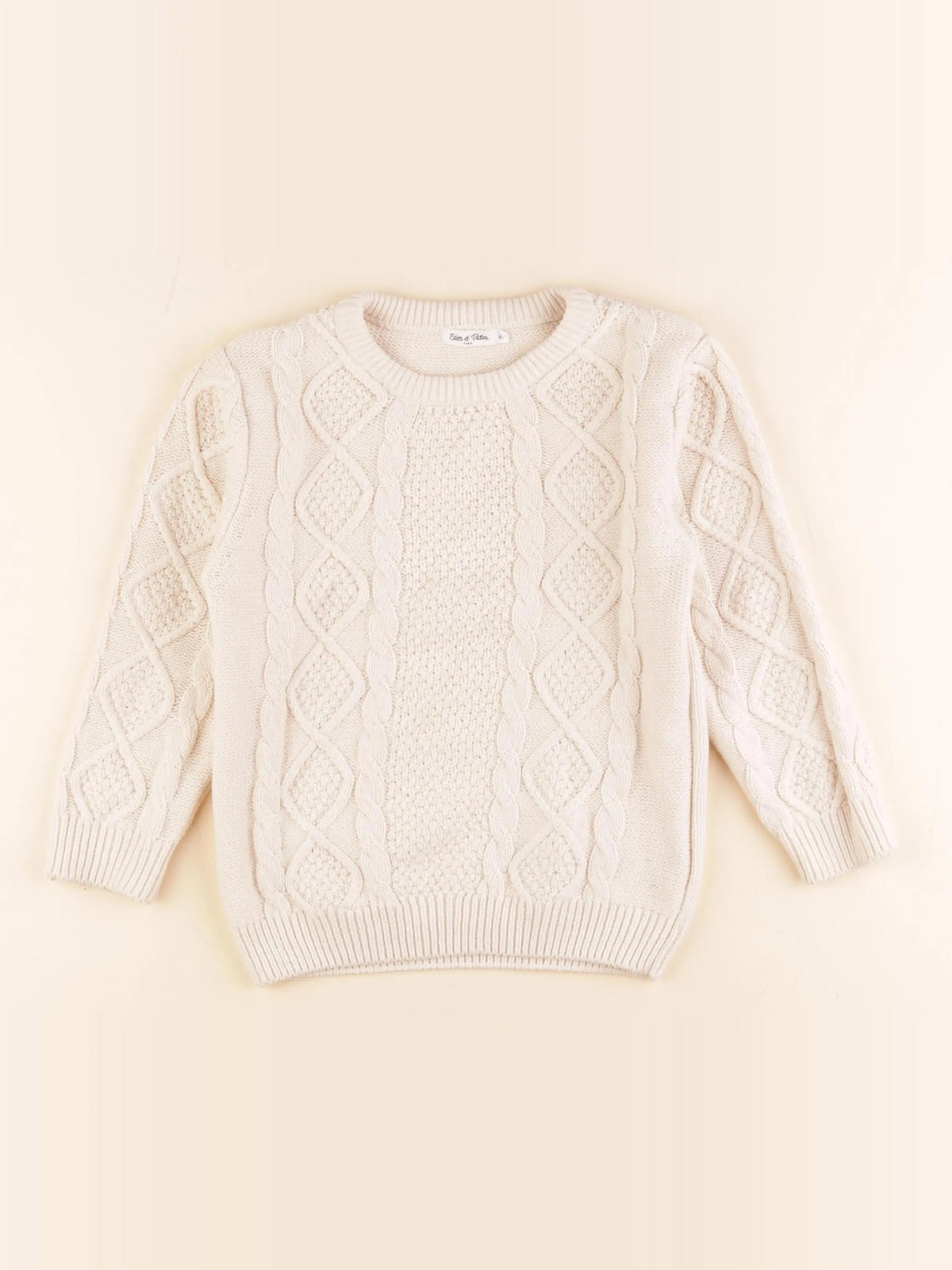 Eden & Victor - pull blanc - 6 ans