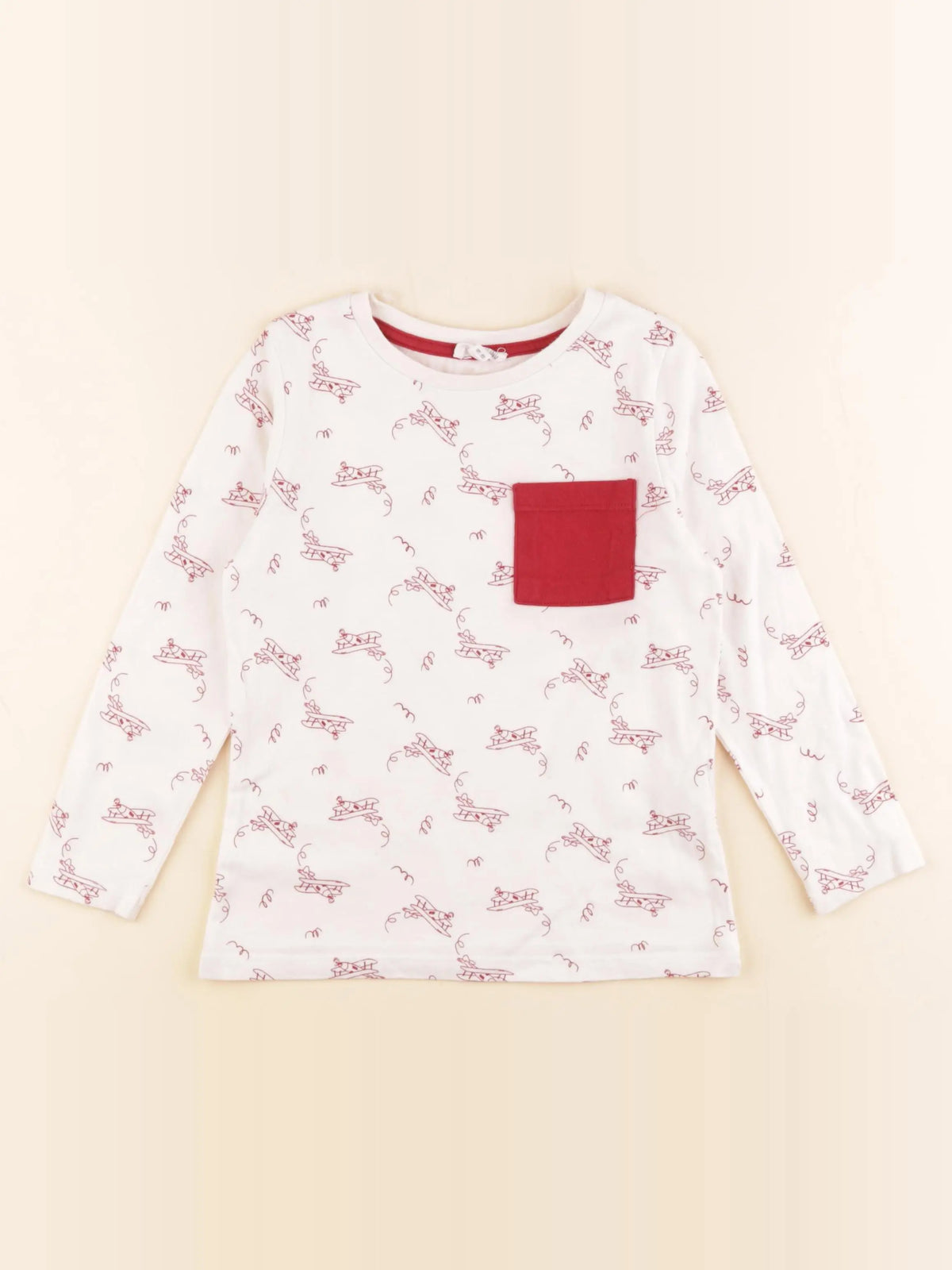 Storytelling - tee-shirt rouge, blanc - 6 ans