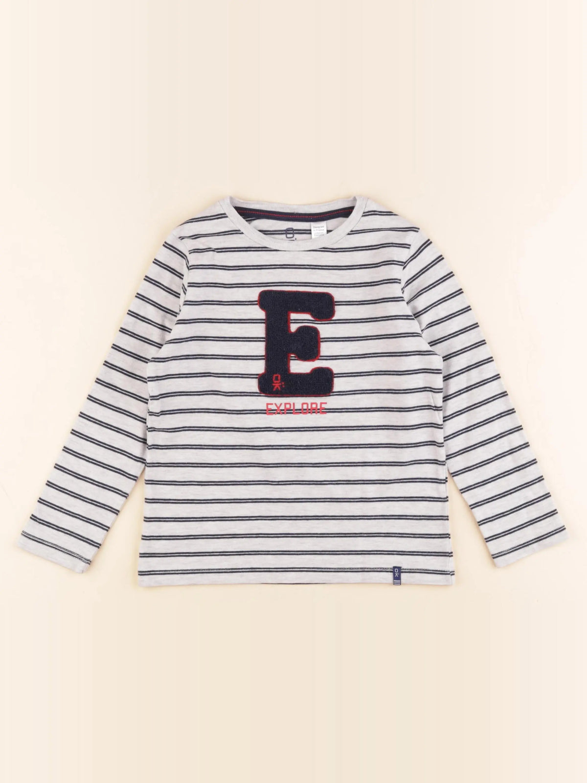 Okaidi - tee-shirt bleu, gris - 4 ans