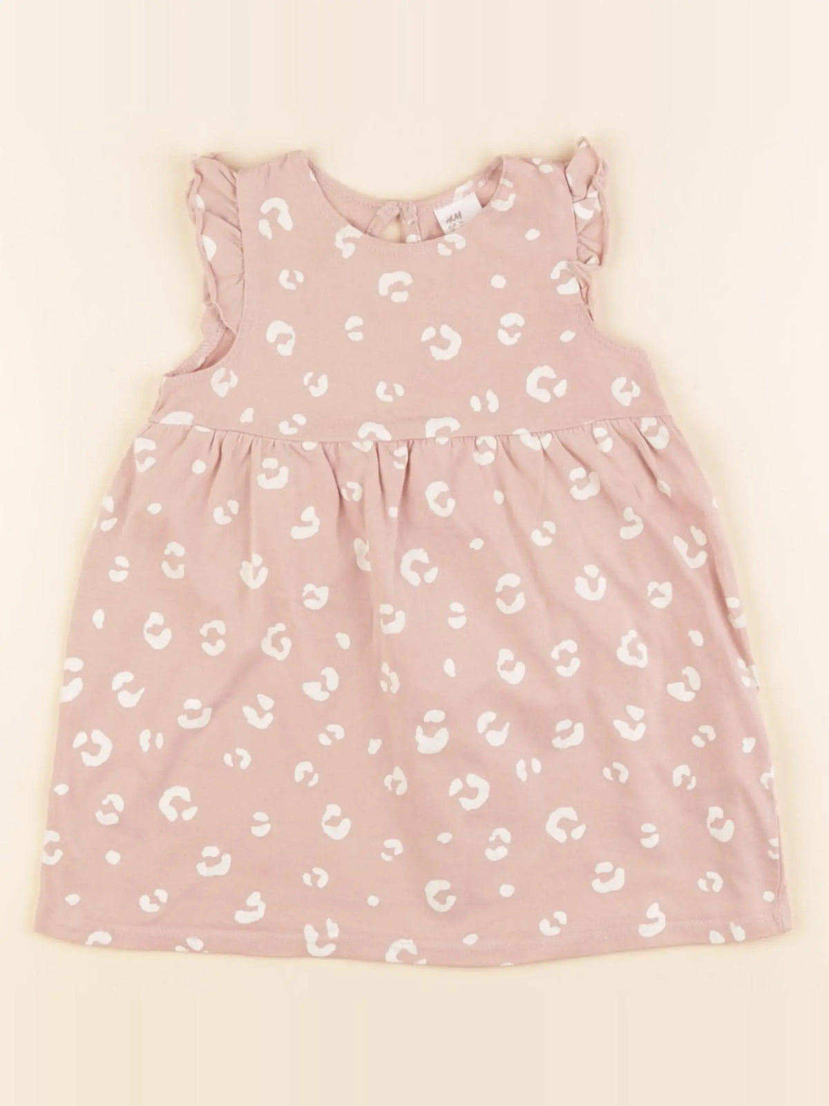 H&M - robe rose - 6/9 mois