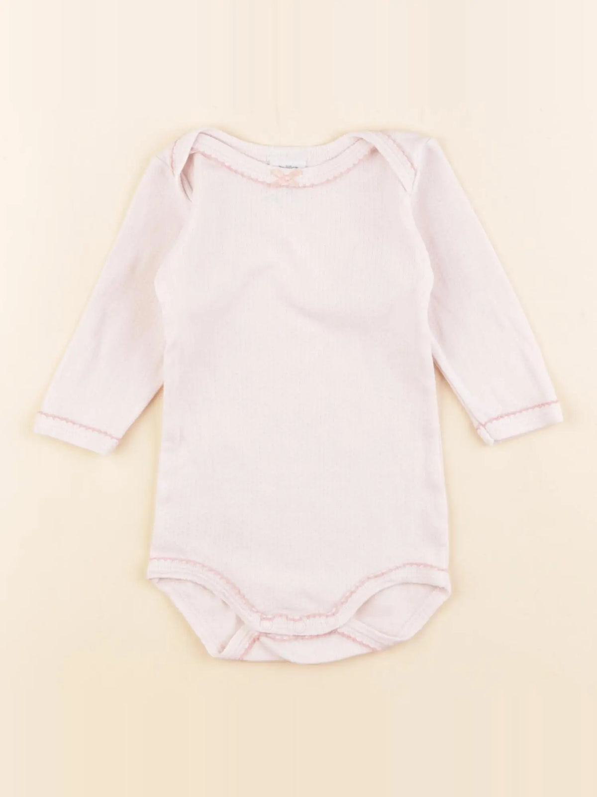 Petit Bateau - body rose - 3 mois