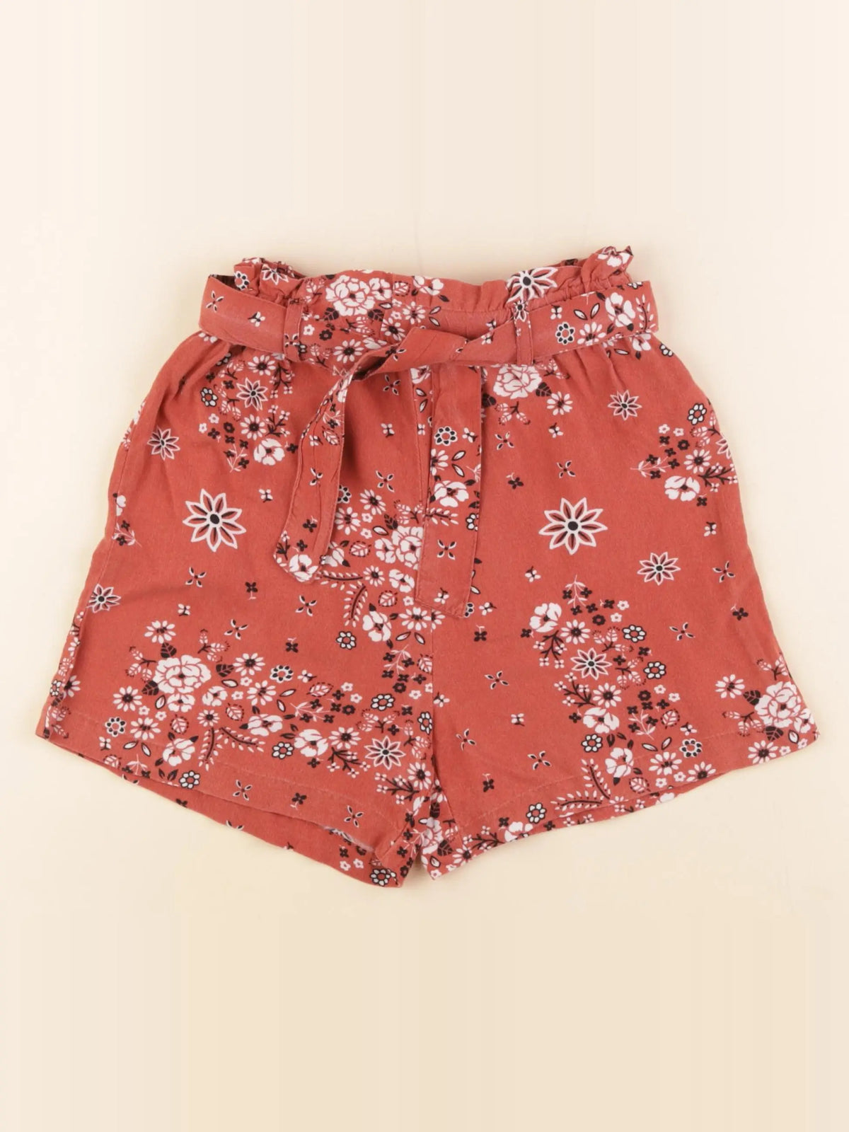 Little Cigogne - short orange - 8 ans